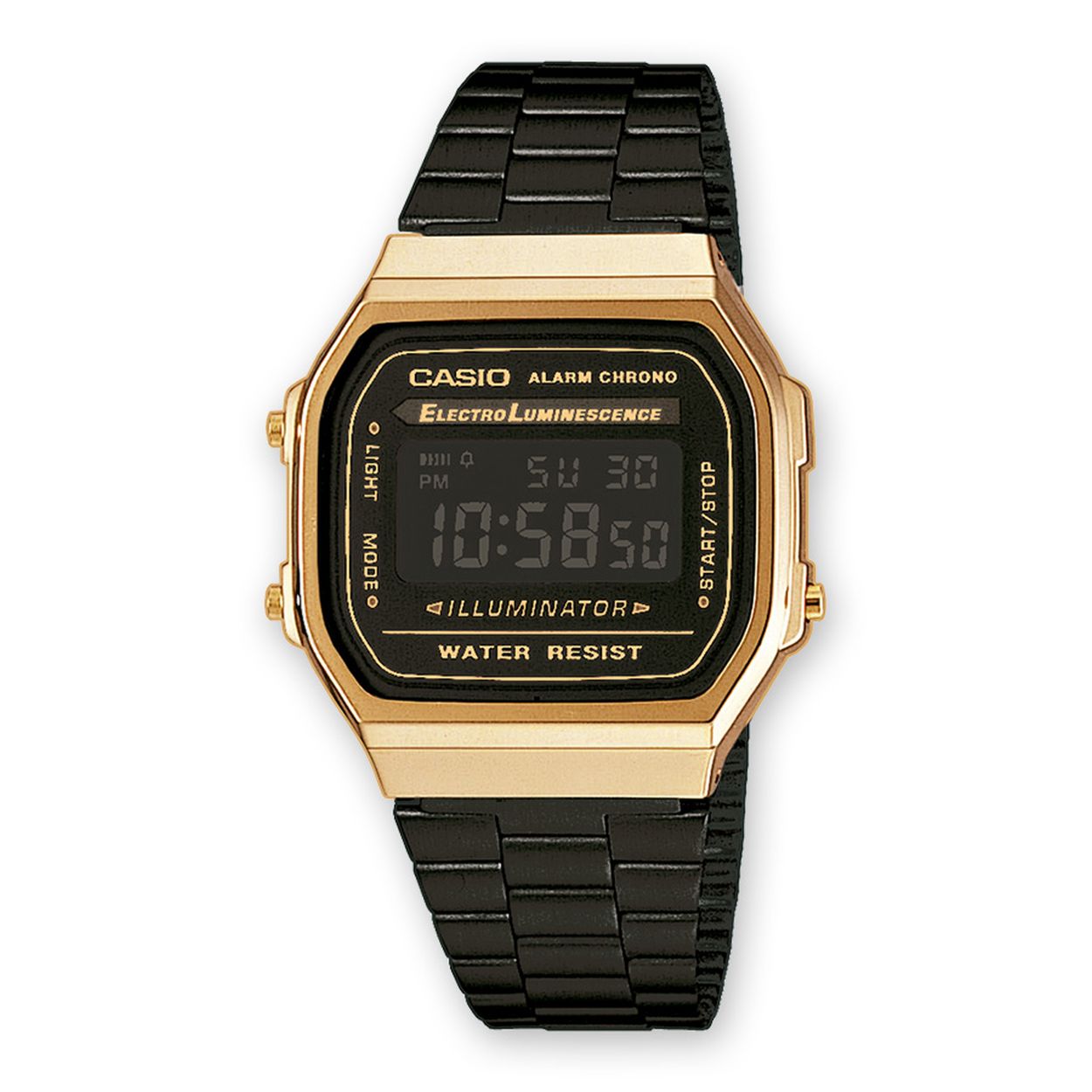Dit horloge van Casio komt uit de collectie: Vintage ICONIC. Dit horloge heeft de volgende functies: Illuminator, Dagalarm, Automatische kalender, 12/24-uurs tijdweergave, Stopwatchfunctie - 1/100 sec. - 1 uur