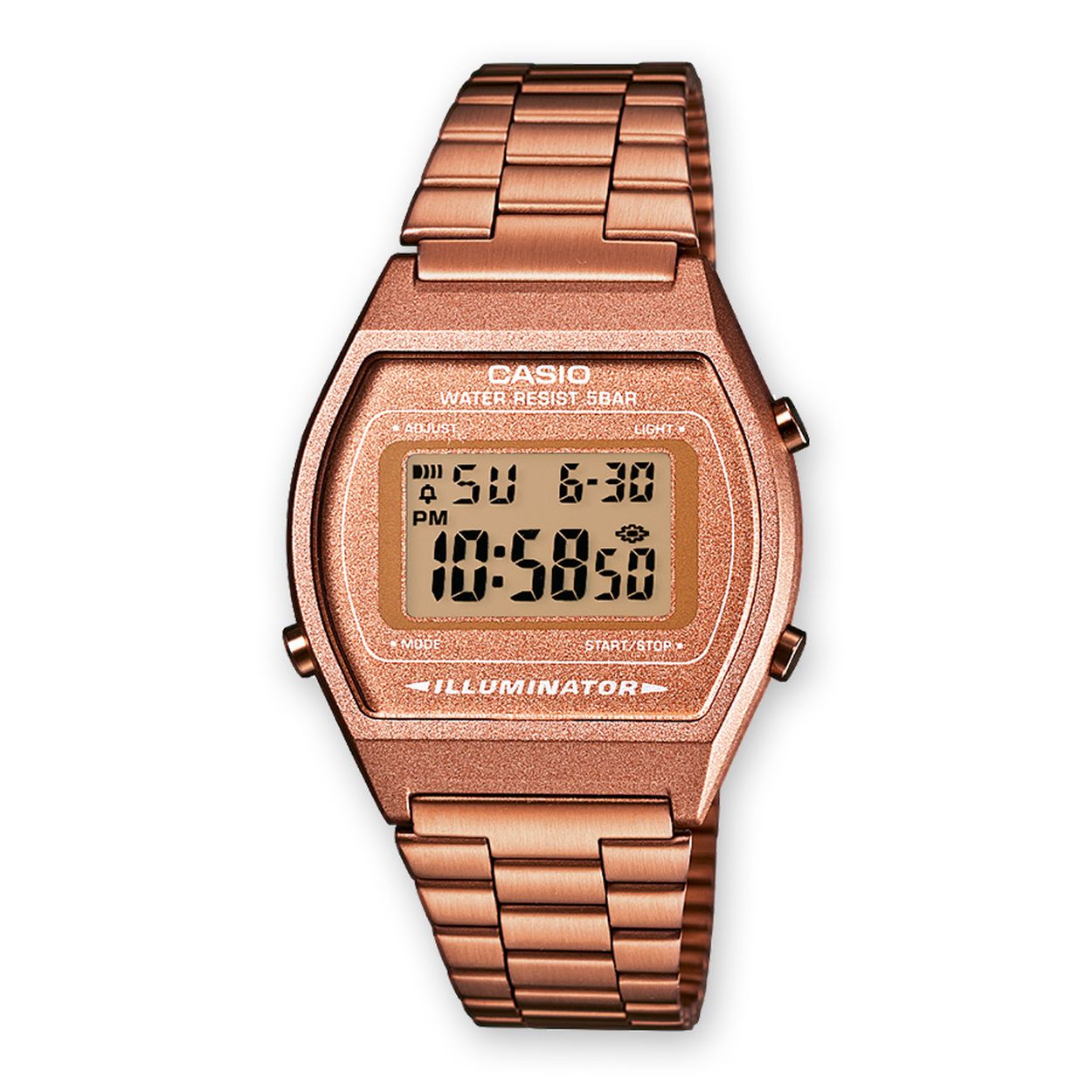 Dit horloge van Casio komt uit de collectie: Vintage EDGY. Dit horloge heeft de volgende functies: LED lampje, Multi-alarm, elk uur tijdsignaal, Automatische kalender, 12/24-uurs tijdweergave, Stopwatchfunctie - 1/100 sec. - 24 uur