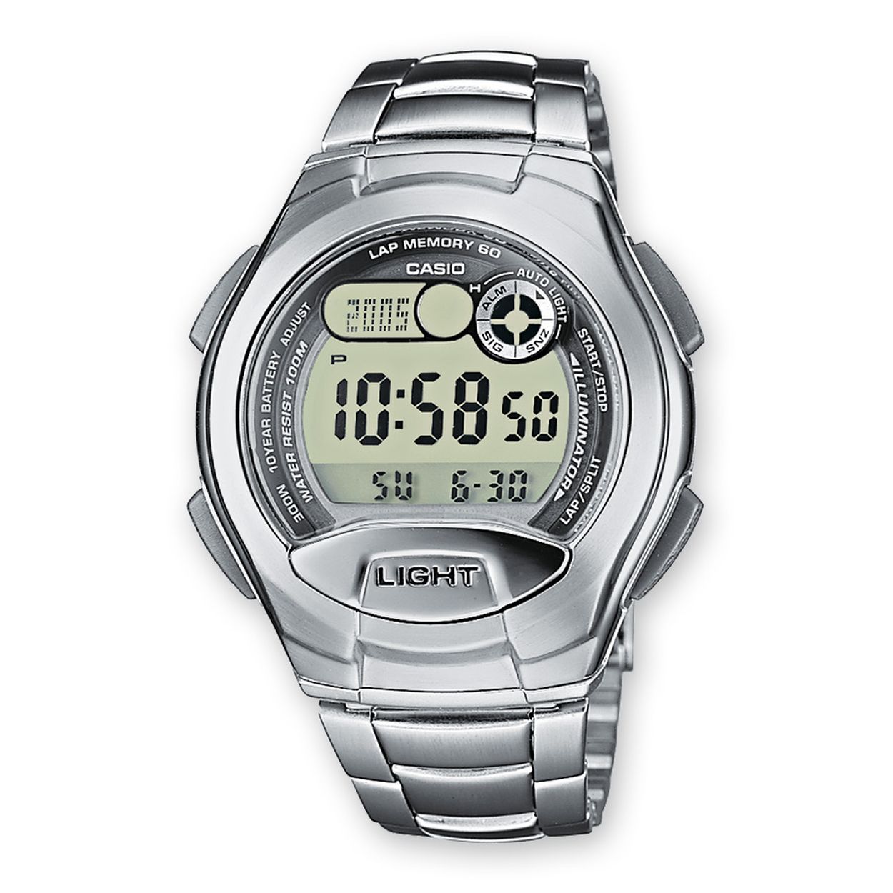 Dit horloge van Casio komt uit de collectie: CASIO Collection Men. Dit horloge heeft de volgende functies: LED lampje, 5 alarmen per dag, Automatische kalender, 12/24-uurs tijdweergave, Stopwatchfunctie - 1/100 sec. - 100 min., Snoozefunctie, Snoozefunctie, Tweede tijdzone