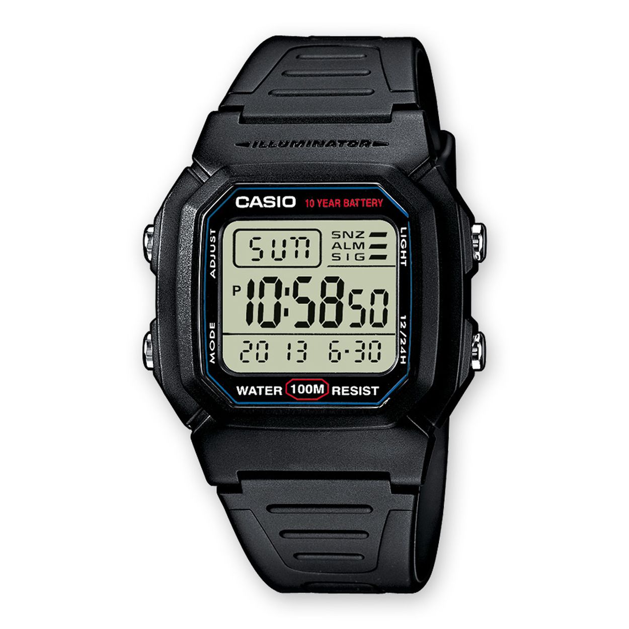 Casio uurwerk uit de Illuminator collectie - Meer info over de functies in de omschrijving