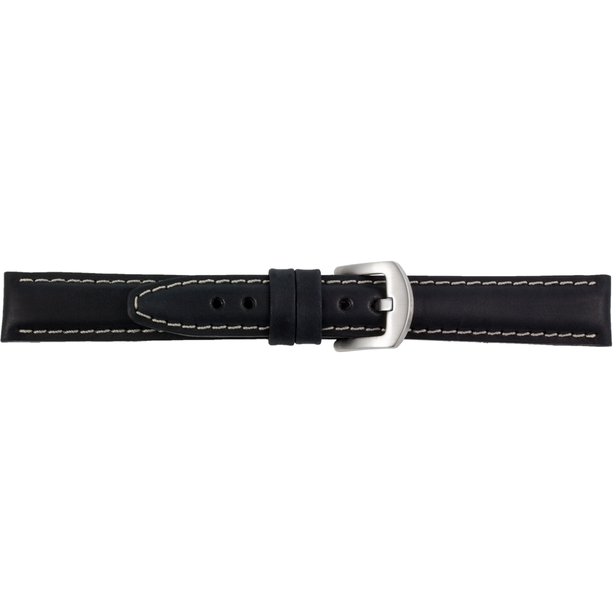 Horlogeband leder 573 Vintage Zwart XL 20mm