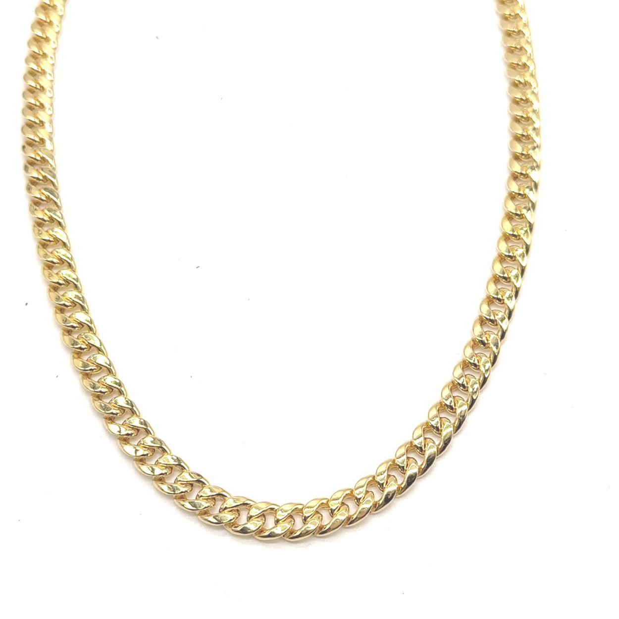 14k gouden heren ketting van ca 37.4 gram. ketting is 7.5 mm breed en 65cm lang