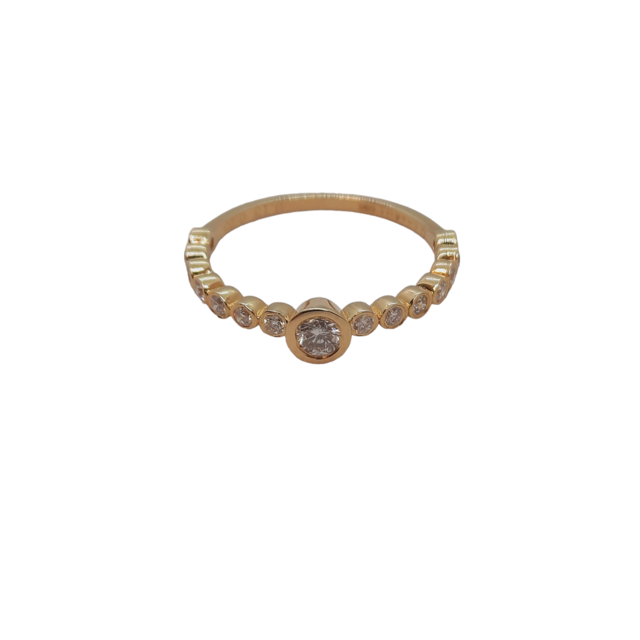 De diamant ring BREA-0003057 is een prachtige gouden ring met een totale karaatgewicht van 0.13 f si en 0.25 f si, vervaardigd uit 14-karaats goud. De ringmaat is 54 en heeft een glanzende, goudkleurige afwerking. Het is het ideale sieraad voor elke gelegenheid en kan zowel dagelijks als tijdens speciale gelegenheden gedragen worden.