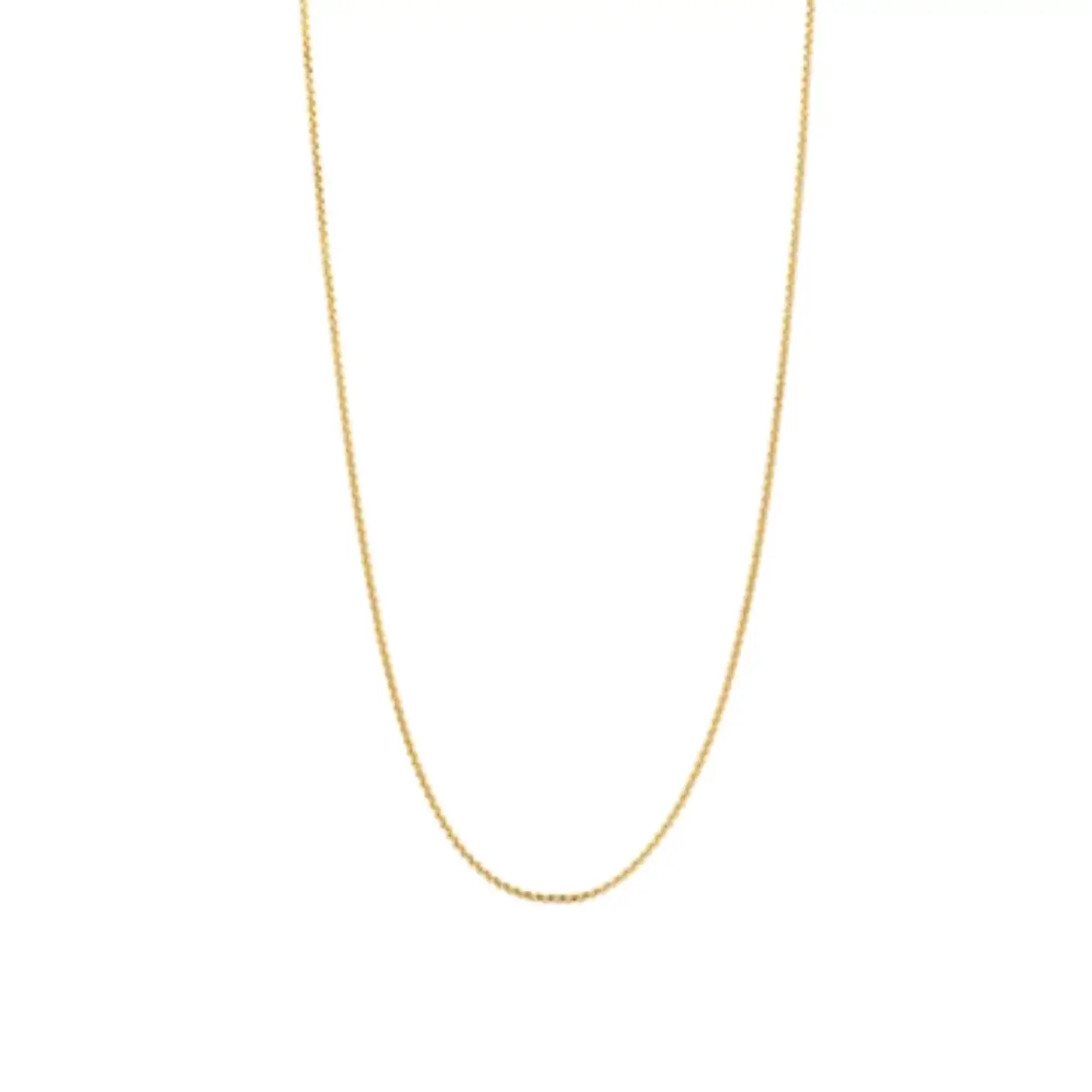 Ti Sento geelgoud verguld zilveren ketting op 55 cm lengte