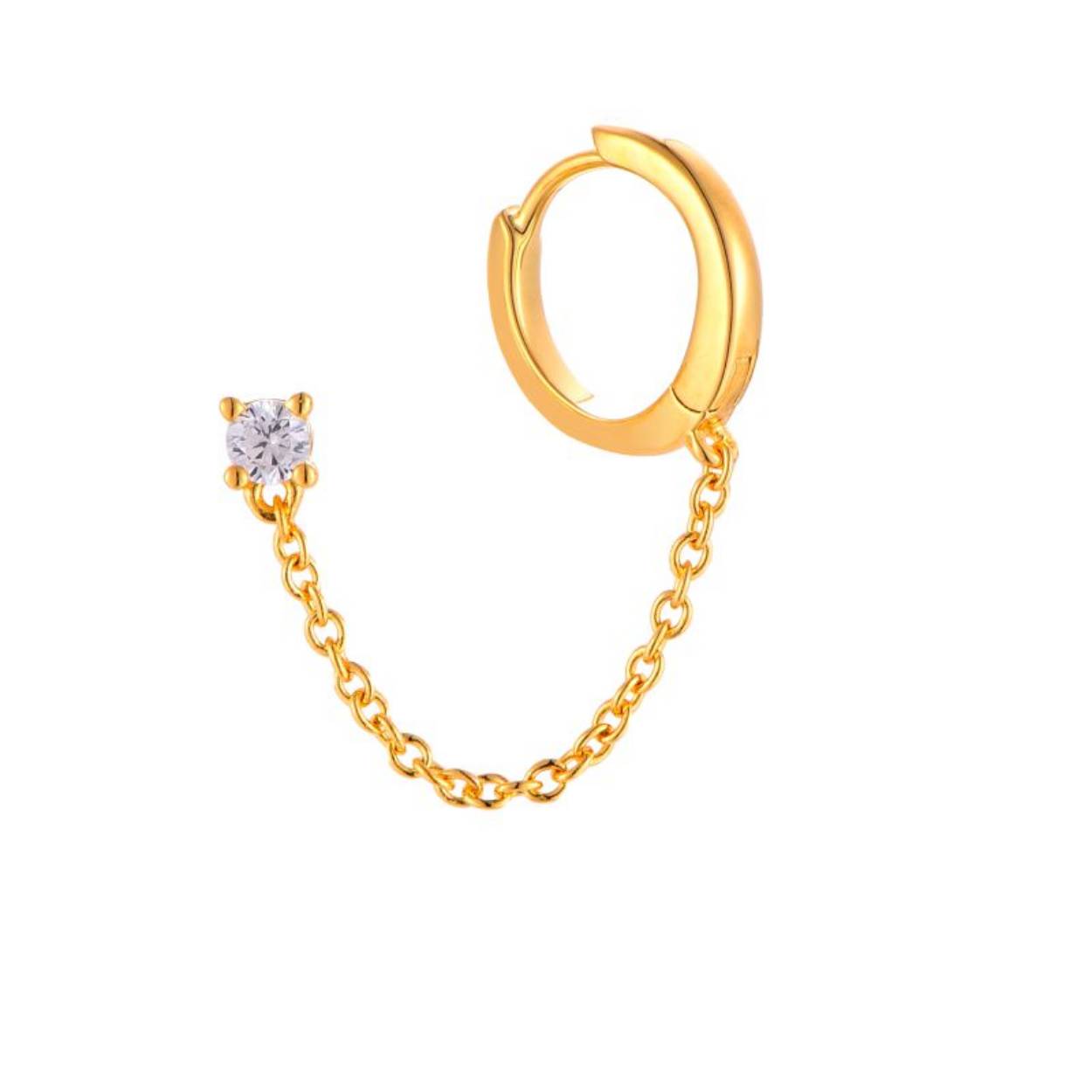 MY iMenso ODM "Perno Creolo" single earring (925/0,5Mgold-plated)