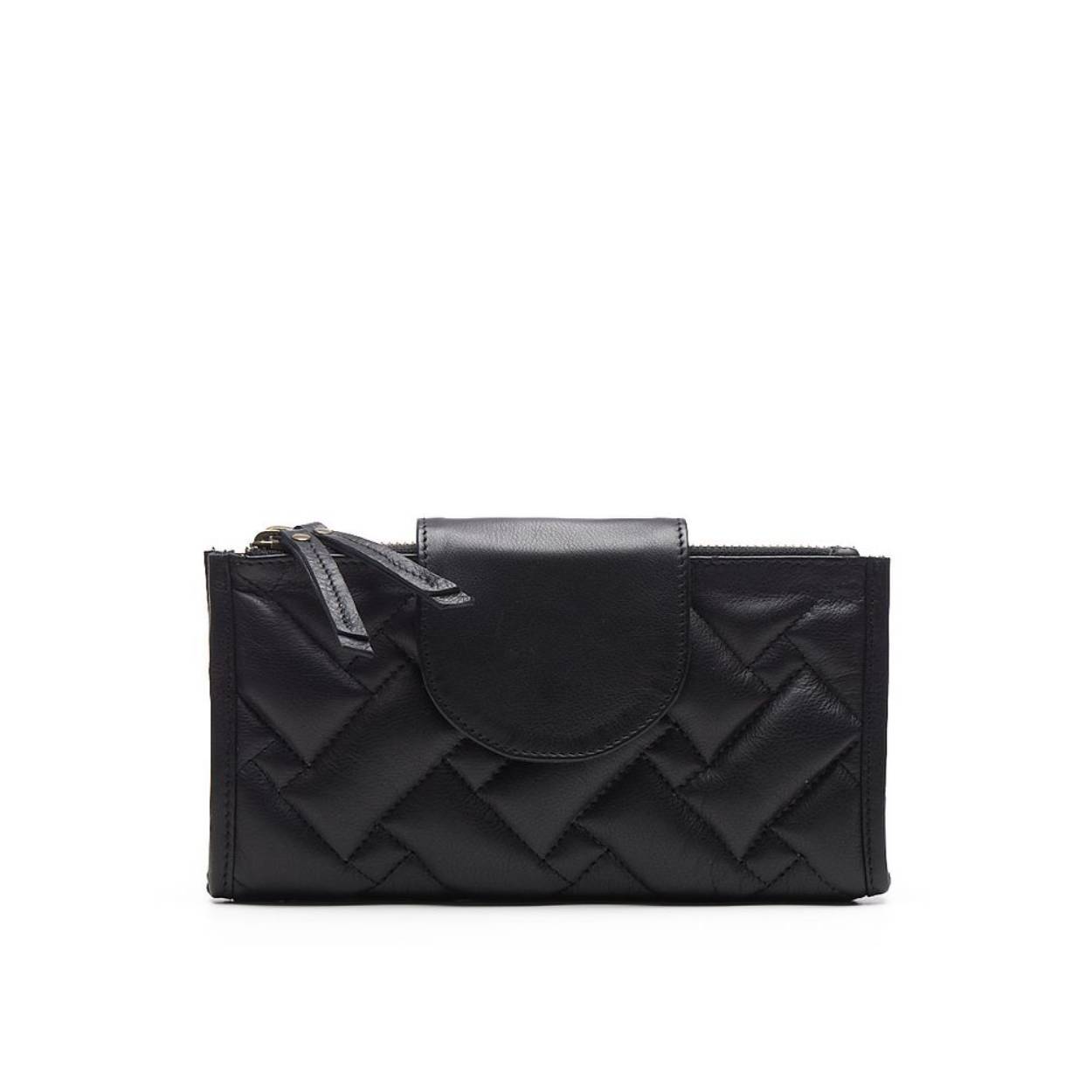 *Padded/gewatteerde Wallet met veel opberg vakken en een polsband, met RFID bescherming! *Opvallende portemonnee/tasje met een extra polsband. Voorop opvallende gestikte padded. De Florence wallet heeft 2 rits vakken en als je hem openklapt heb je aan beide zijden 7 vakjes voor je pasjes en daaronder nog twee insteekvakken. In totaal heeft deze wallet 14 insteekvakken voor pasjes en een vakje voor een foto. Daarnaast heeft deze wallet een effen overslag sluiting met drukker. Deze wallet heeft RFID bescherming, hierdoor zijn uw pasjes veilig opgeborgen tegen skimmen! SPECIFICATIES: € 79,95 Artikelnummer: 20240 Afmetingen: 21 x 12 x 2 cm Hardware: Antic Brass Opbergvakken: 4 vakken waarvan 2 afsluitbaar met rits, 14 vakjes voor pasjes Sluiting: Ritssluitingen, Overslag en drukkers Voering: Textiel/Polyester met Chabo logo Materiaal: OX Hengsels: Extra polsband Leverbaar in: Black, Camel & Off-White De Florence Wallet heeft nog twee zussen met dezelfde padded uitstraling: De Florence Handbag & Shopper De Florence Wallet is onderdeel van onze “firm ox bags” serie, deze ox bags kenmerken zich door volnerf stevig en tegelijkertijd soepel leer. De Chabo ’s worden met zorg op een plantaardige manier gelooid en gekleurd, zonder het gebruik van schadelijke stoffen.
