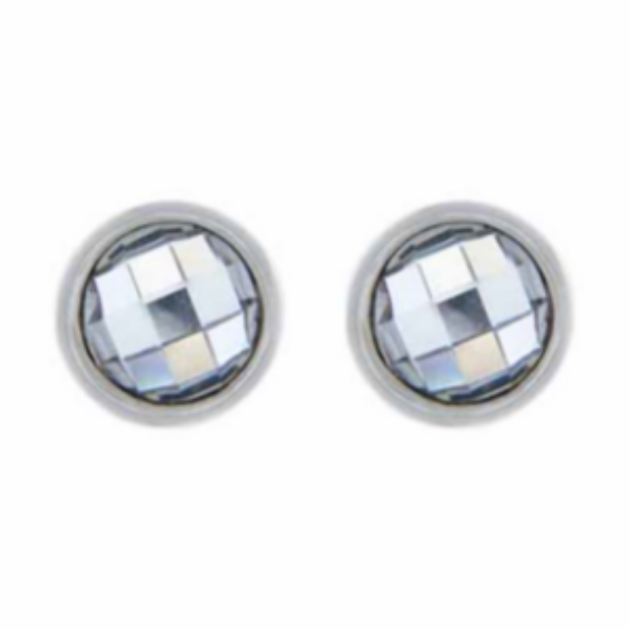 MY iMenso earstud "anniversary" faceted CZ white (925/rhod-plated)