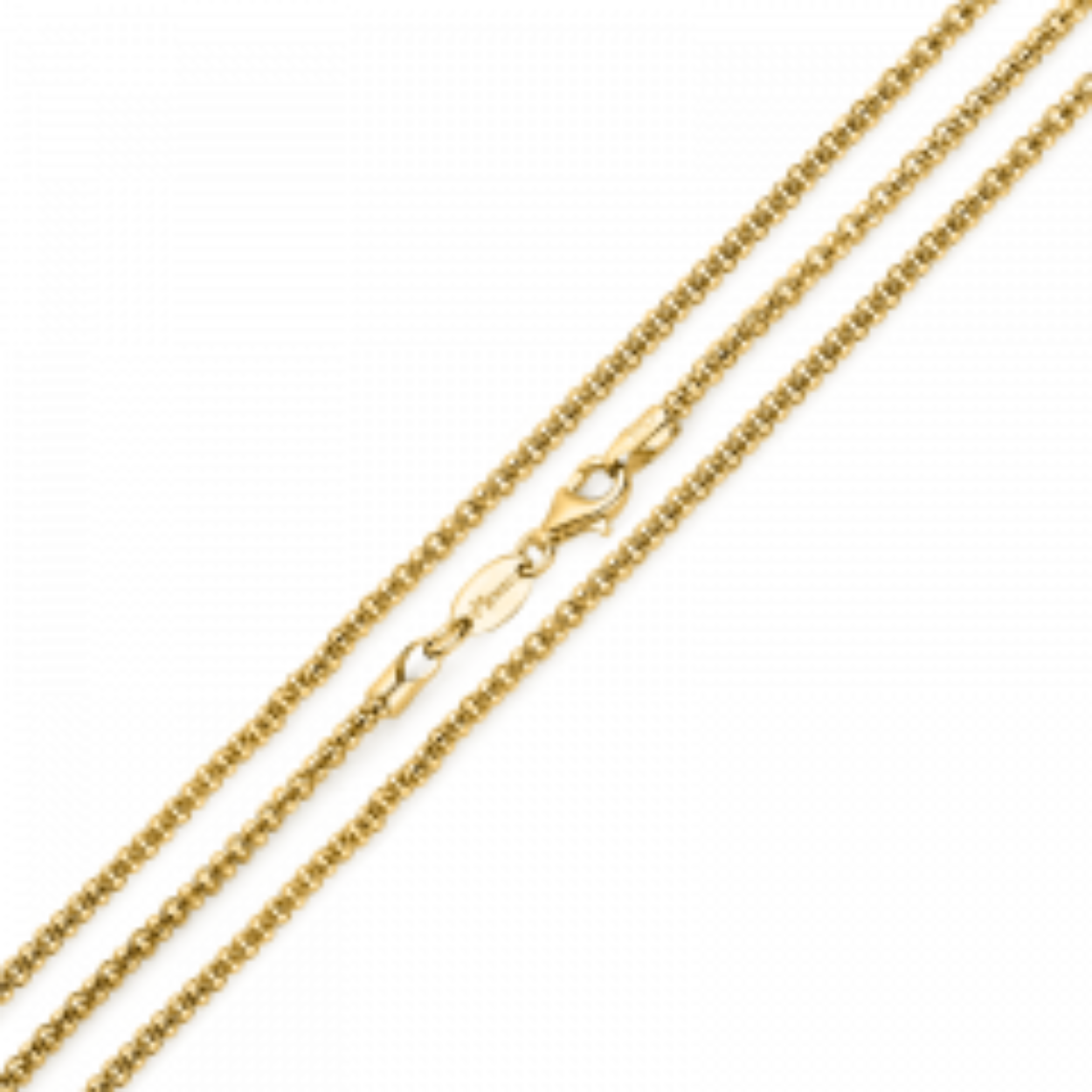 MY iMenso zilver vergulde  "diabomba " collier 80 cm