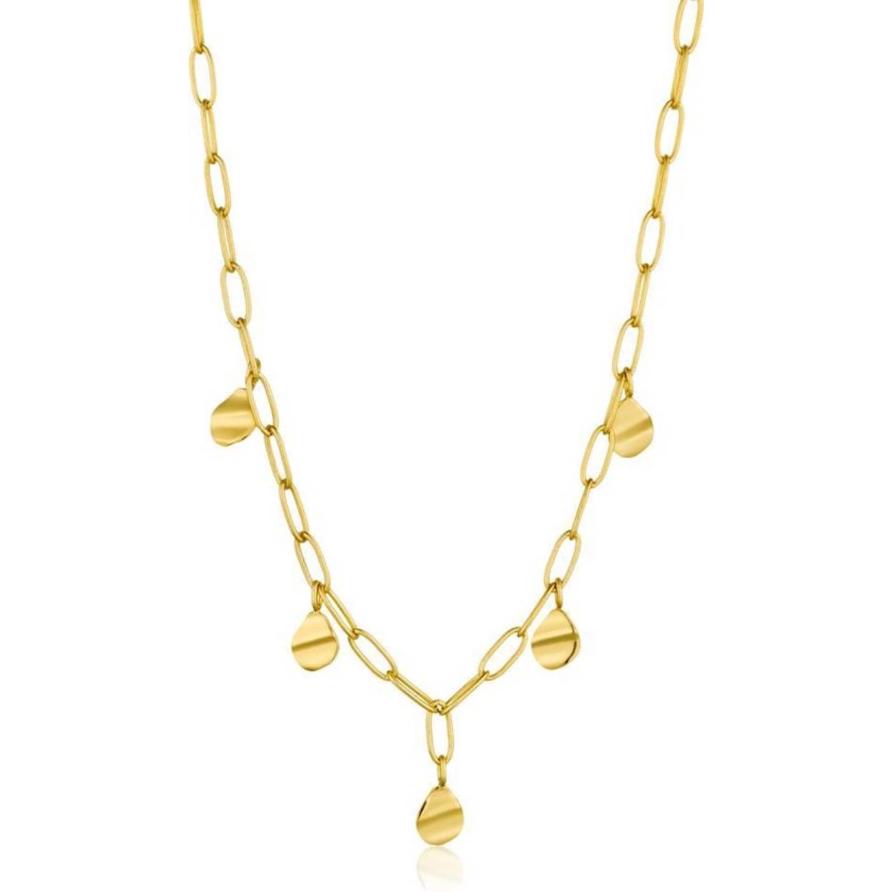 Deze Ania Haie ketting uit de serie Metal Crush is 925 zilver met goldplating. De items van de Metal Crush serie staan voor eigentijds design gecombineerd met gewaagde structuren.
