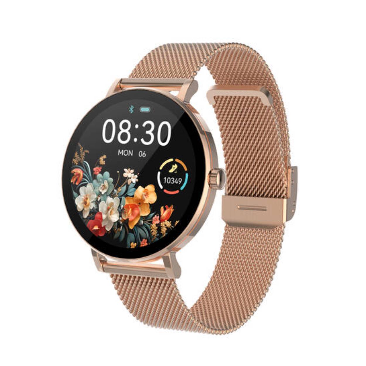 SMARTY2.0 SW079A Smartwatch Alloy Milanees 41mm
Dit Smarty Smartwatch horloge met nr: SW079A is een stap in de toekomst. De rosékleurige ronde kast is gemaakt van metaal met een gehard glas. Aan de kast zit een rosékleurige milanese band met een druksluiting. Het ronde horloge heeft een afmeting van 41mm en is spatwaterdicht. Dit dames model heeft een platte kast van 7,5mm . Deze smartwatch is sportief, stijlvol, maar zeker gebruiksvriendelijk. Om door apps, berichten en tekst te bladeren hoeft je alleen maar op het glas te tikken of de knop te gebruiken. 

Merk:
SMARTY2.0
Smartwatches verbinden je met de wereld. 
SMARTY2.0 biedt een brede keuze aan vormen en functionaliteiten. Een ronde of rechthoekige smartwatch? Eentje voor de smalle pols? Een ladies watch of een kids watch?  SMARTY2.0 heeft het allemaal.
De keuze qua functionaliteiten is onuitputtelijk: bluetooth bellen, stappenteller, hartslag- en bloeddrukmeter,  meerdere verschillende sporttrackers, menstruatie en ovulatie herinneringen, ingebouwde GPS, vind mijn smartphone en heel veel meer. Maak je eigen keuze.
Iedere SMARTY werkt zowel met iOS als met Android en is moeiteloos via een QR-code te koppelen met iedere mobiele telefoon. Misschien wel dé makkelijkste smartwatch voor iedereen.
SMARTY2.0 staat voor hoge kwaliteit in een betaalbaar prijssegment: € 79 - € 199.

Highlights:
- Geschikt voor Android en iOS  
- De Smartwatch heeft Bluetooth call 
- Hoge batterij efficientie
- 24 uur hartritme meting
- Bevat smart music 
- Door de verschillende meters en tellers is het mogelijk om onder andere de hartslag, stappen, snelheid, slaap, luchtdruk, stress, hoogte- en diepte te meten
- D.m.v. de ingebouwde GPS, is het mogelijk om offline te navigeren en achteraf je route terug te kijken (zonder dat de telefoon in de buurt is)
- Stof,- Waterdichtheid: IP68