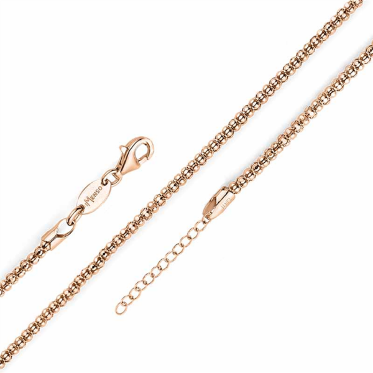 MY iMenso "diabomba" bracelet (925/rosegold-plated 1M) 16.5cm + 3cm extension