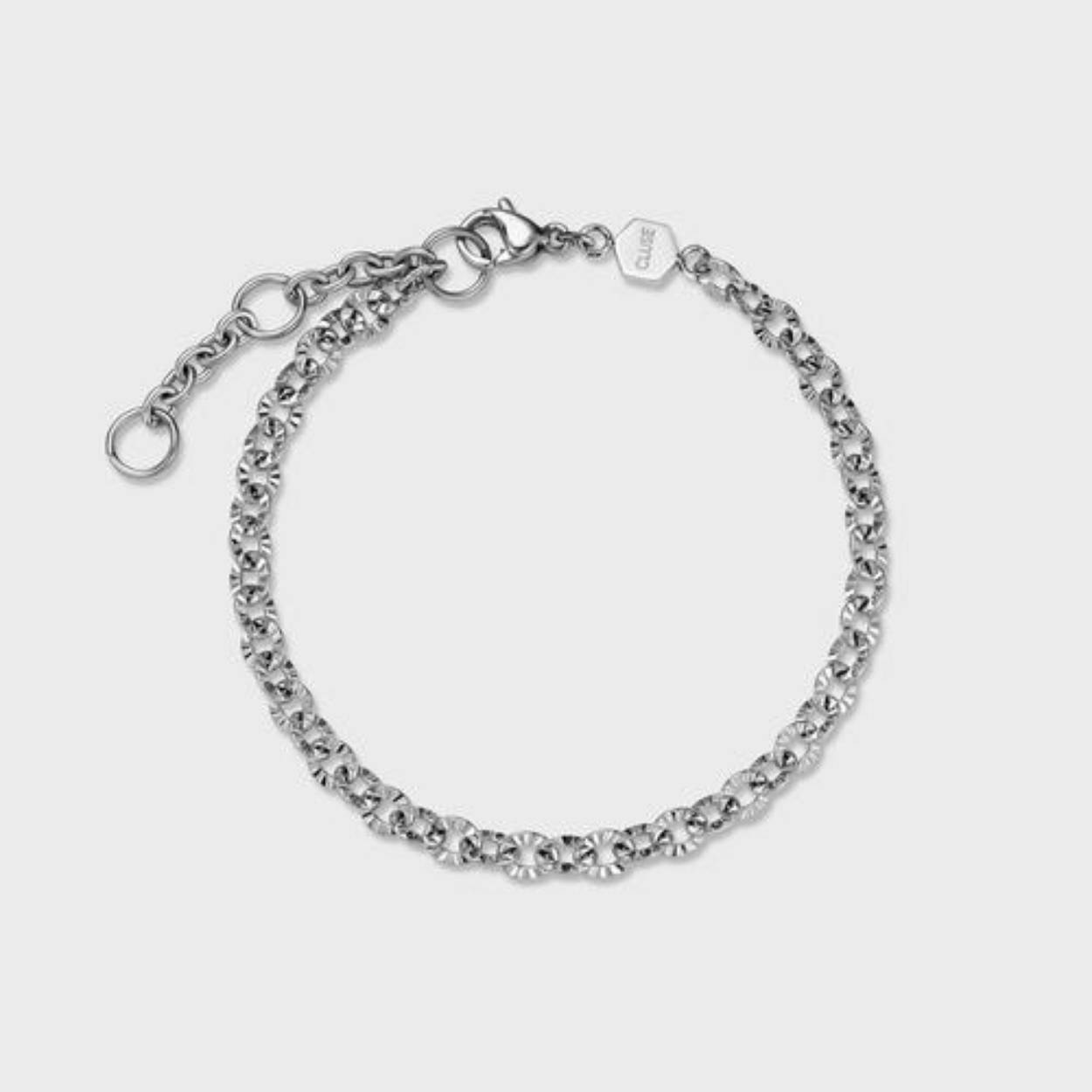 zilverkleurige armband