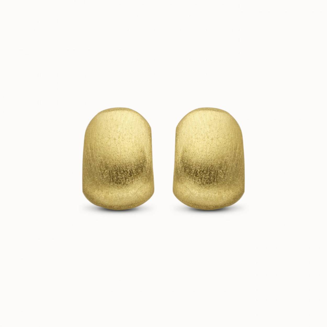 Femme Adorée geel gouden matte creolen