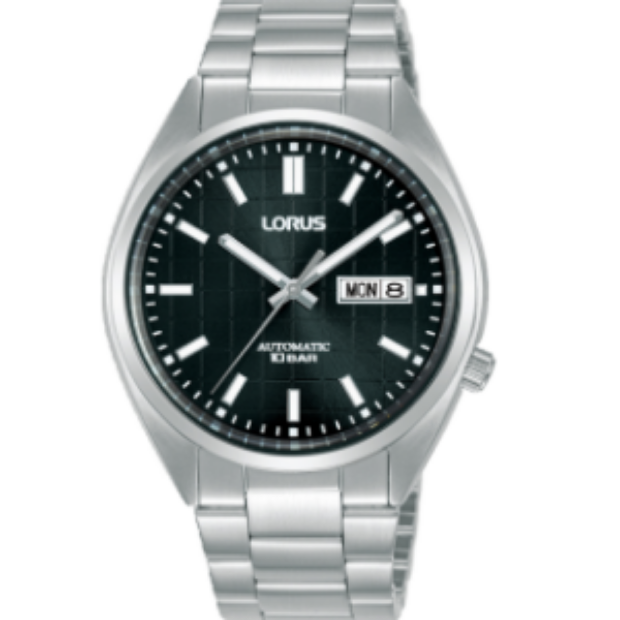 Dit is een herenhorloge van het merk Lorus. Het is een analoog horloge gemaakt van staal. De diameter van de kast is 41 mm en de kast is 12.5 mm dik.