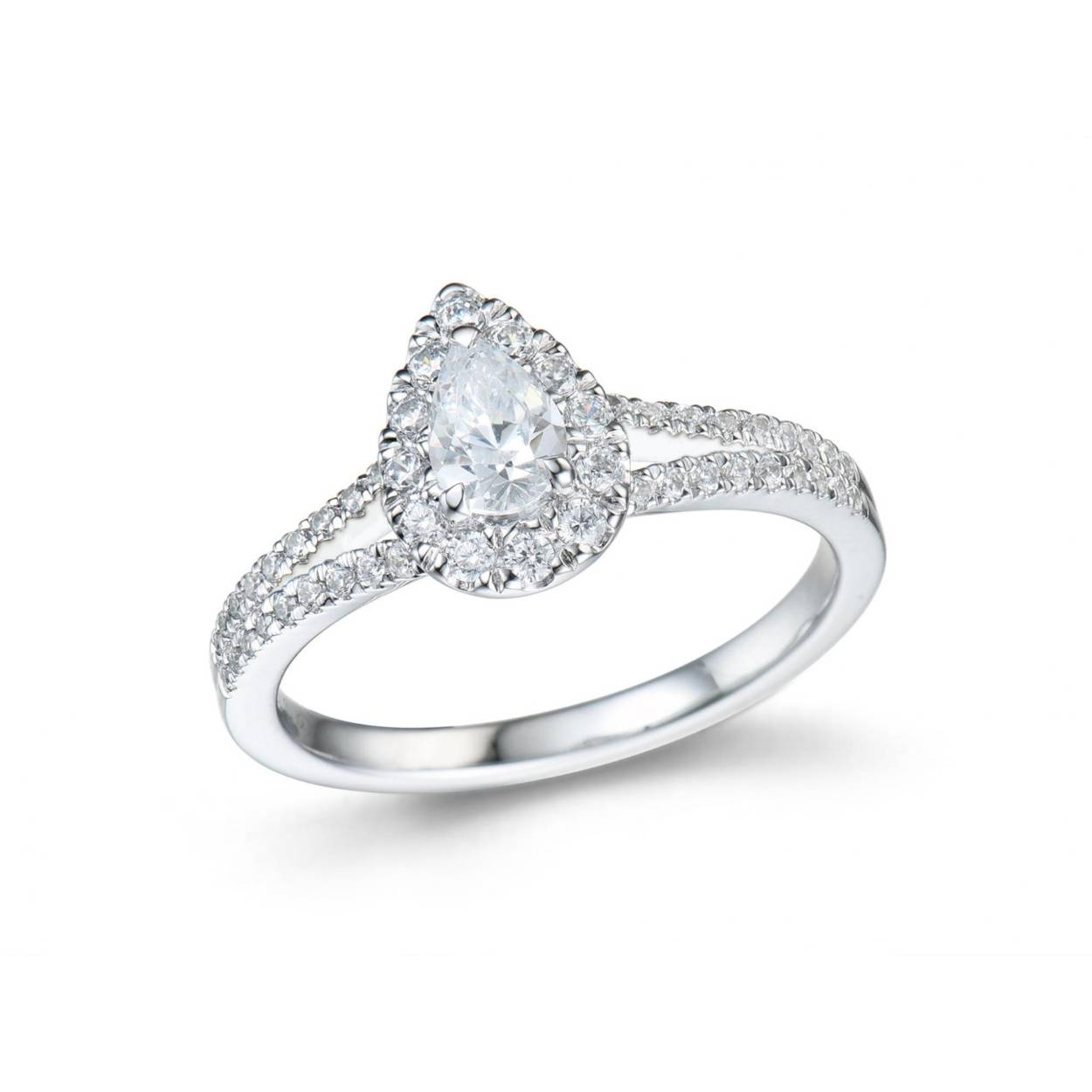 Ring geel goud 18kt met diamanten