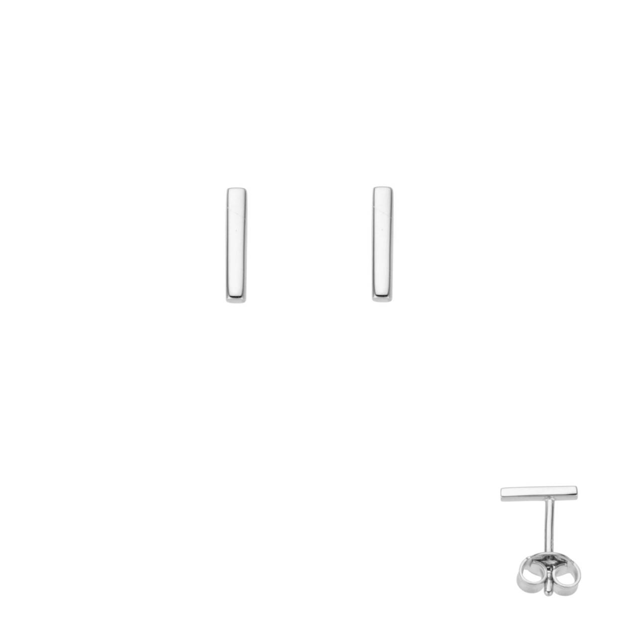 Naiomy Gold oorstekers wit goud 