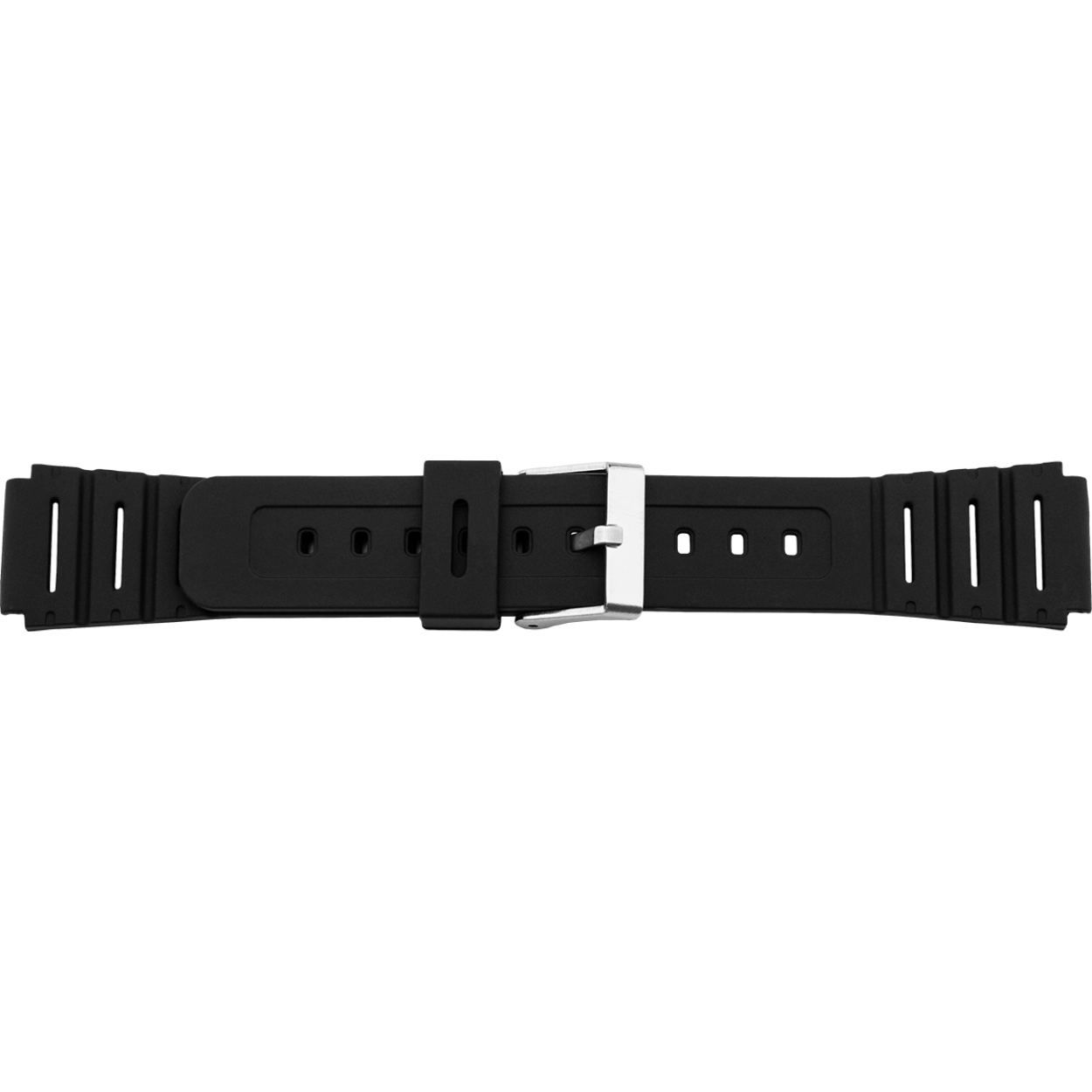 Horlogeband 826 kunststof zwart 18mm 