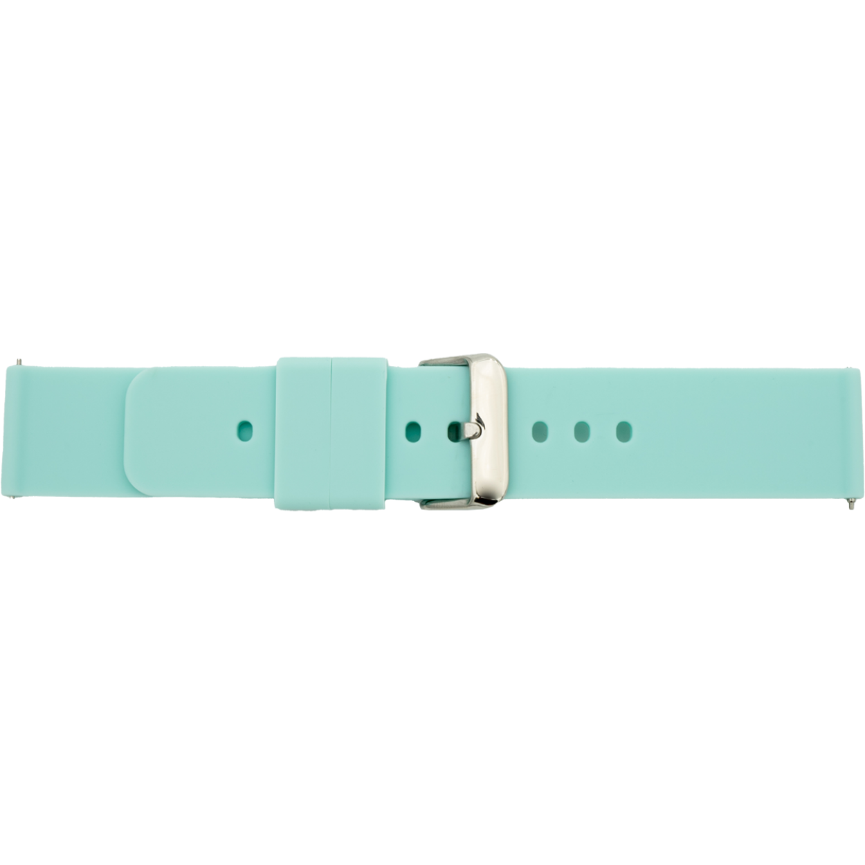 Horlogeband siliconen turquoise.