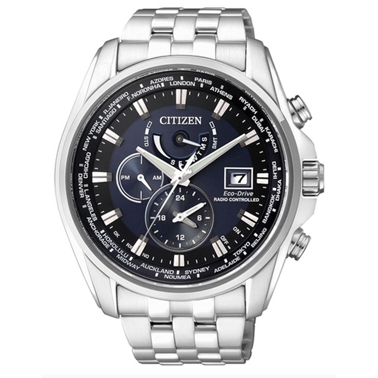 Citizen horloge heren multifunctie radiografisch titanium saffierglas 20 ATM AT9030 55L