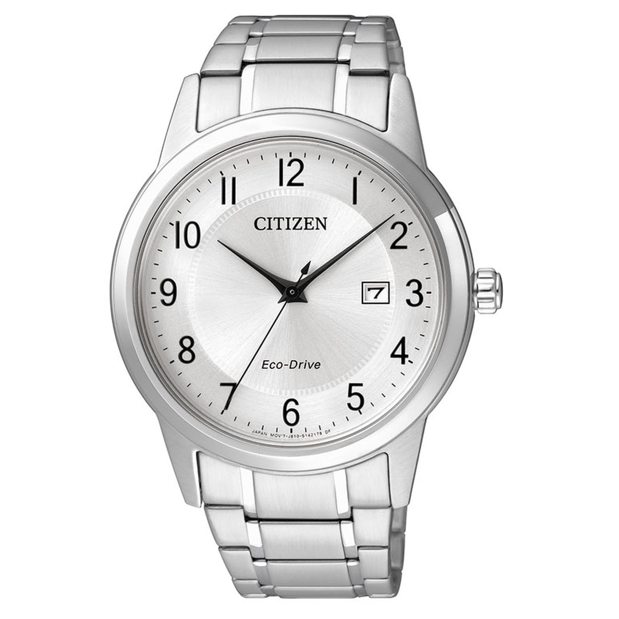 Citizen AW1231-58B Eco drive horloge. Heren, staal, 5atm