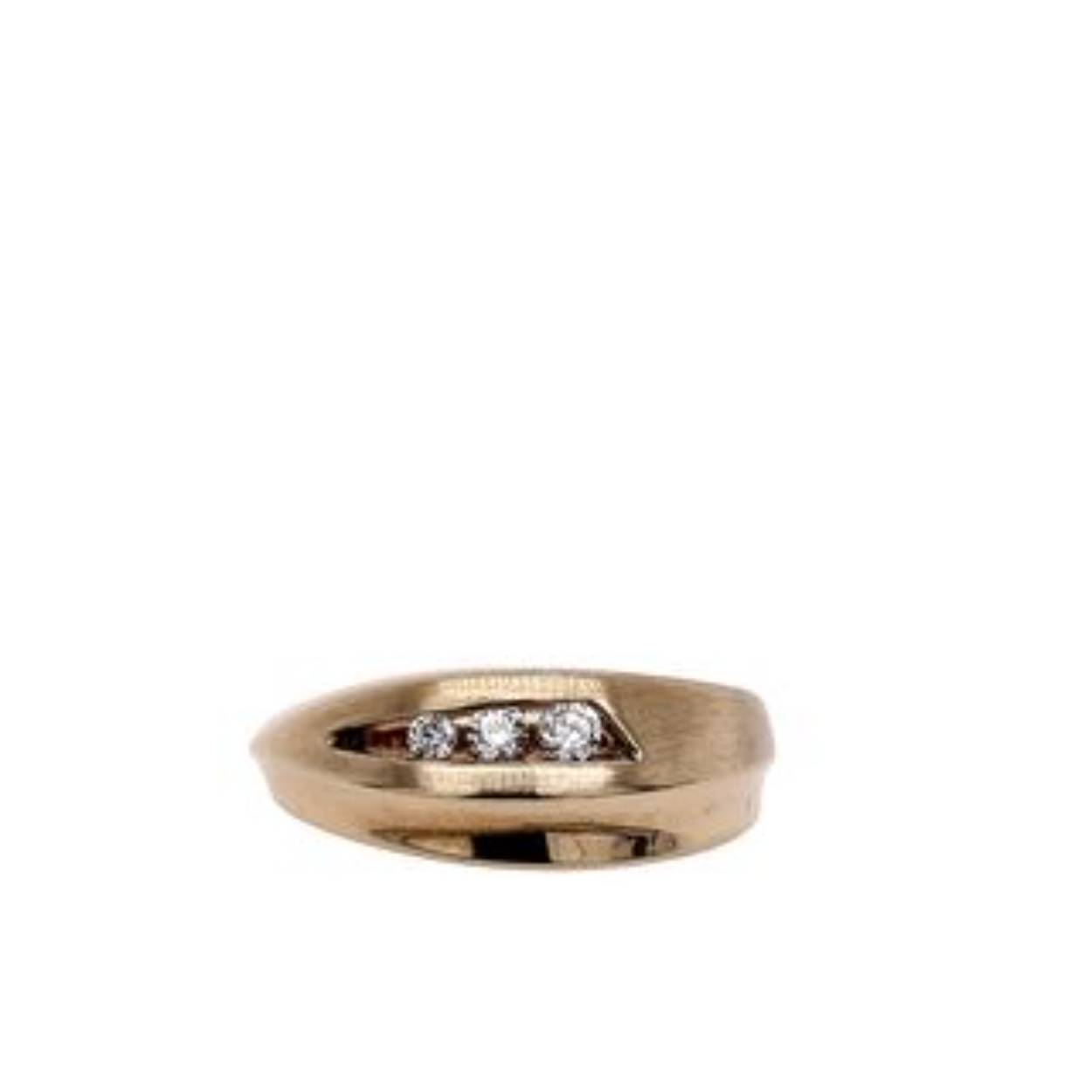 gouden ring, gedeeltelijk gematteerd