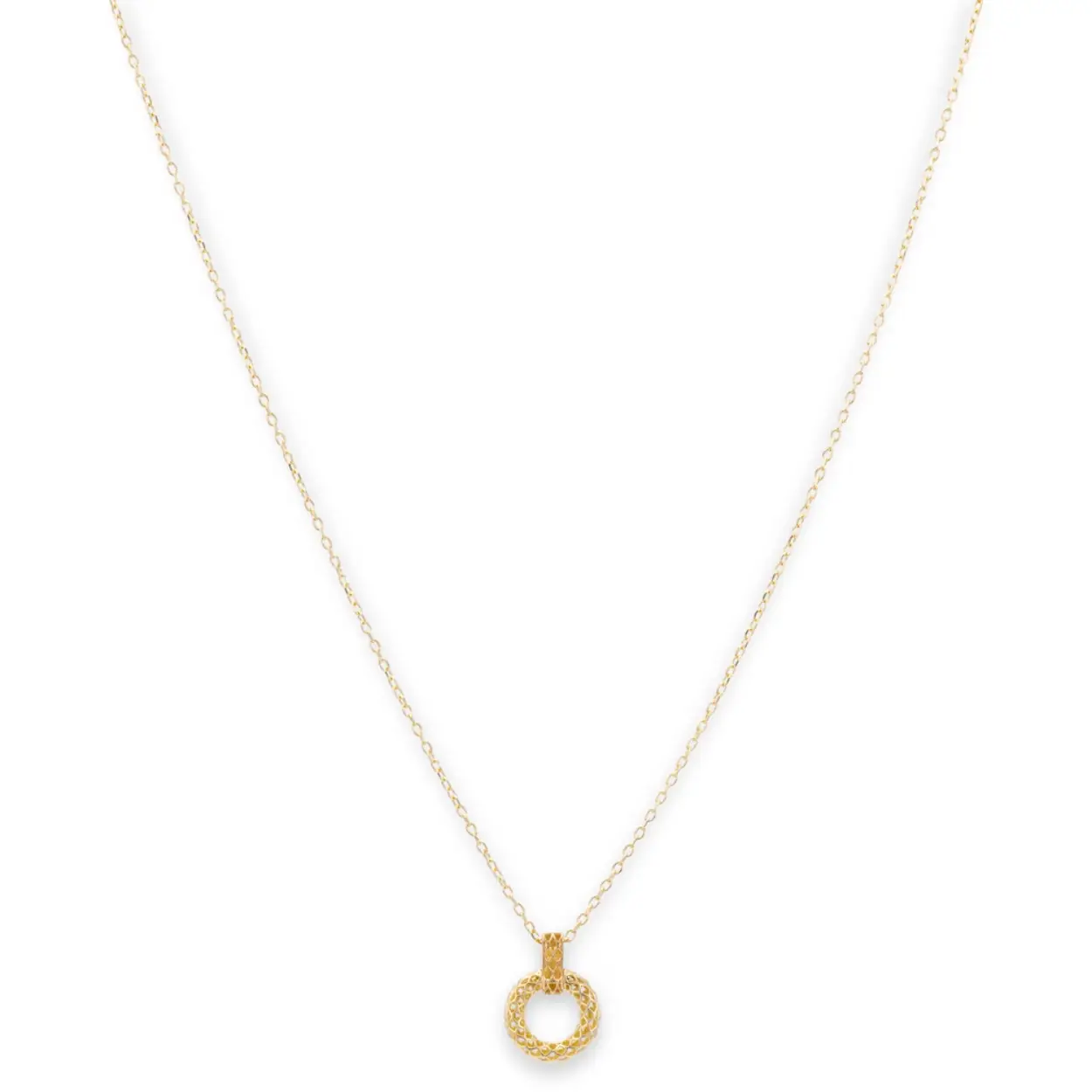 Geelgouden collier (14krt) |  Incl hanger | 45cm