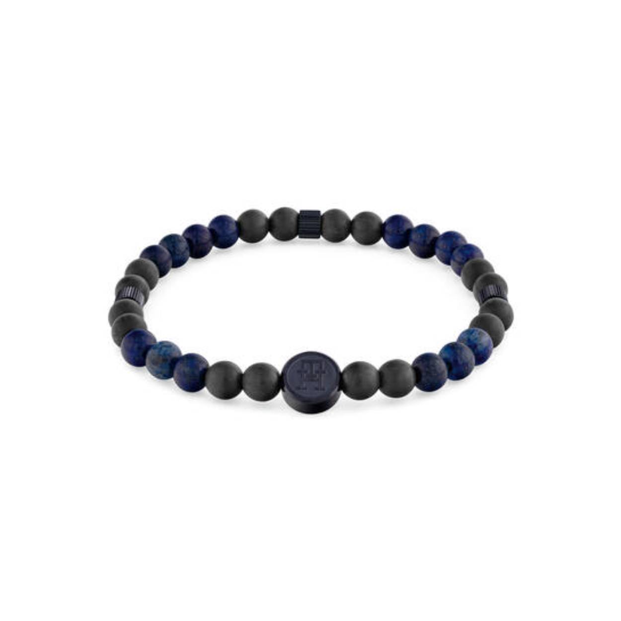 Tommy Hilfiger armband met carbon kralen TJ2790626 