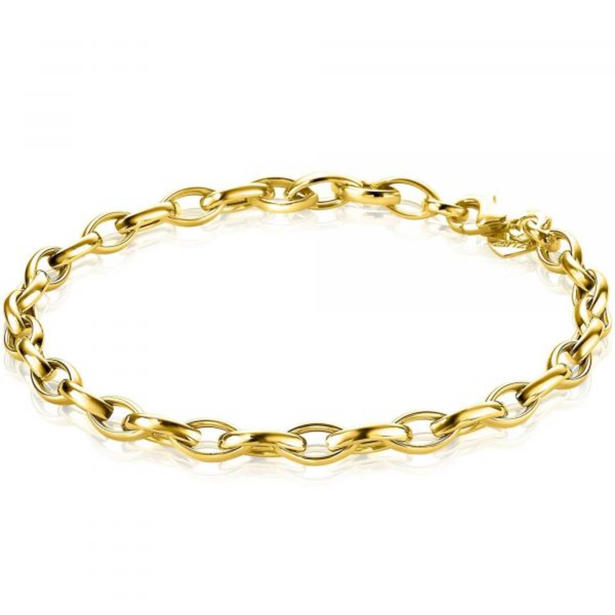 Zinzi gouden schakel armband cfe fantasie - hol ZGA283