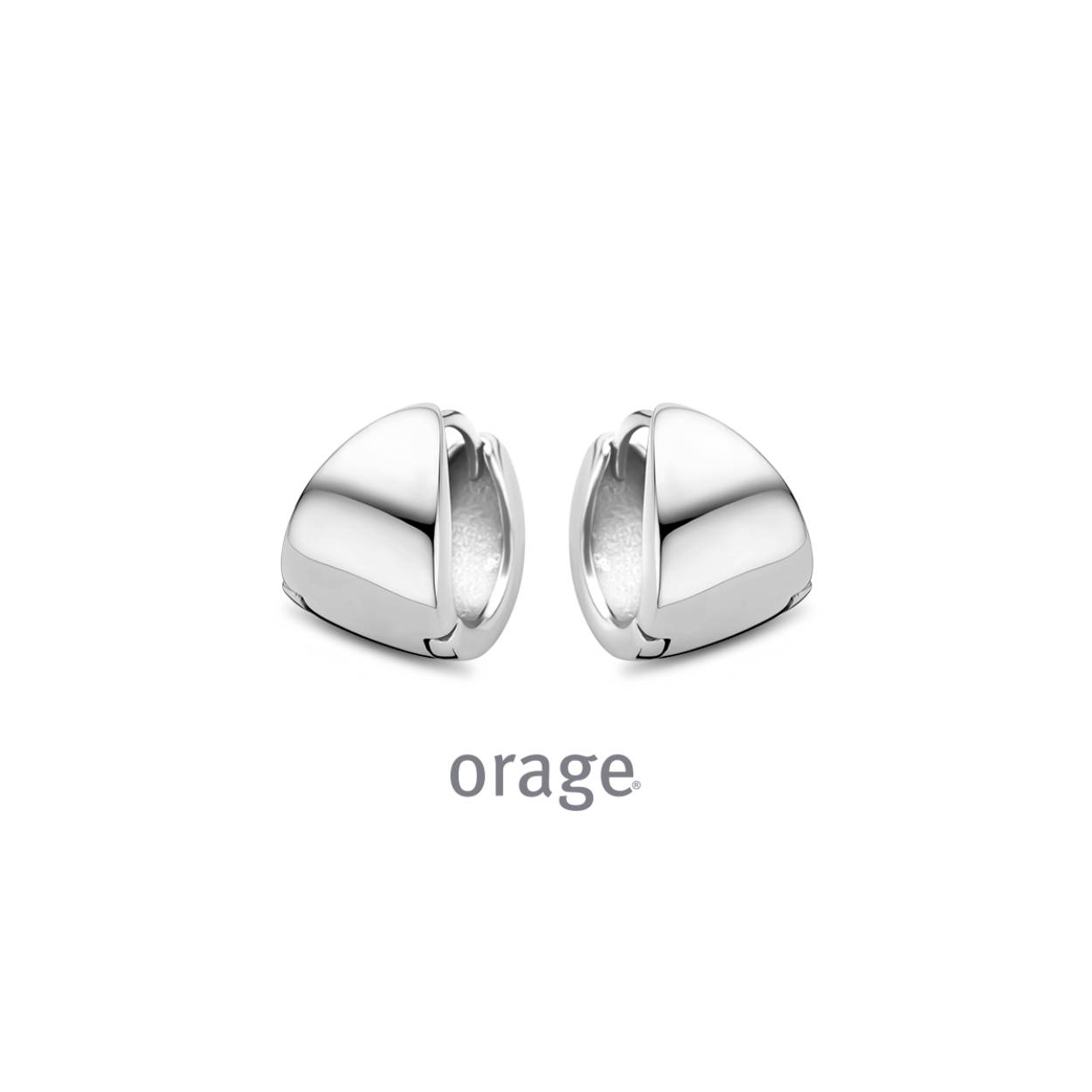 Stalen oorringen van het merk Orage
Ook verkrijgbaar in de goudkleurige versie