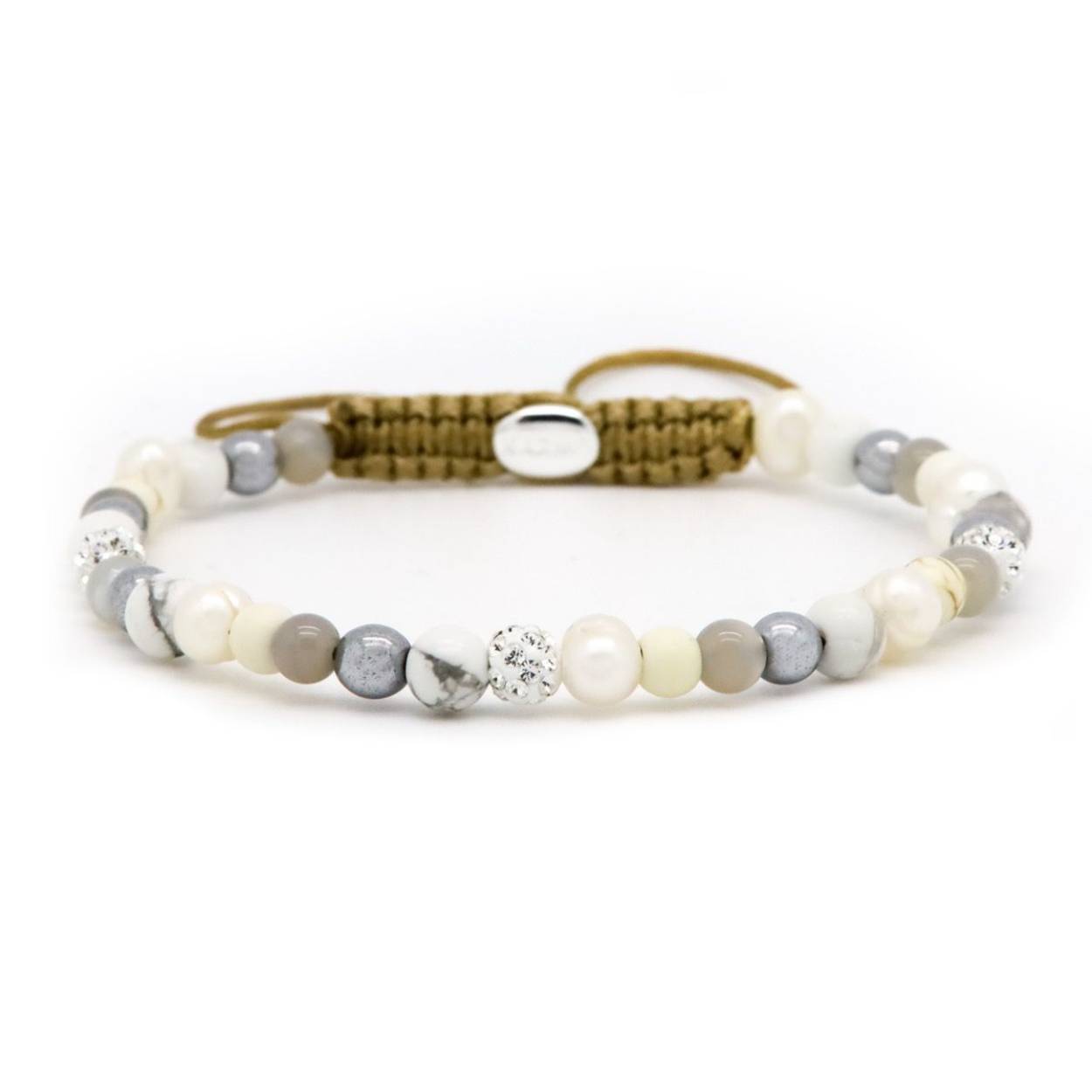 Karma armband, Spiral Ice Queen XXS (white crystal)