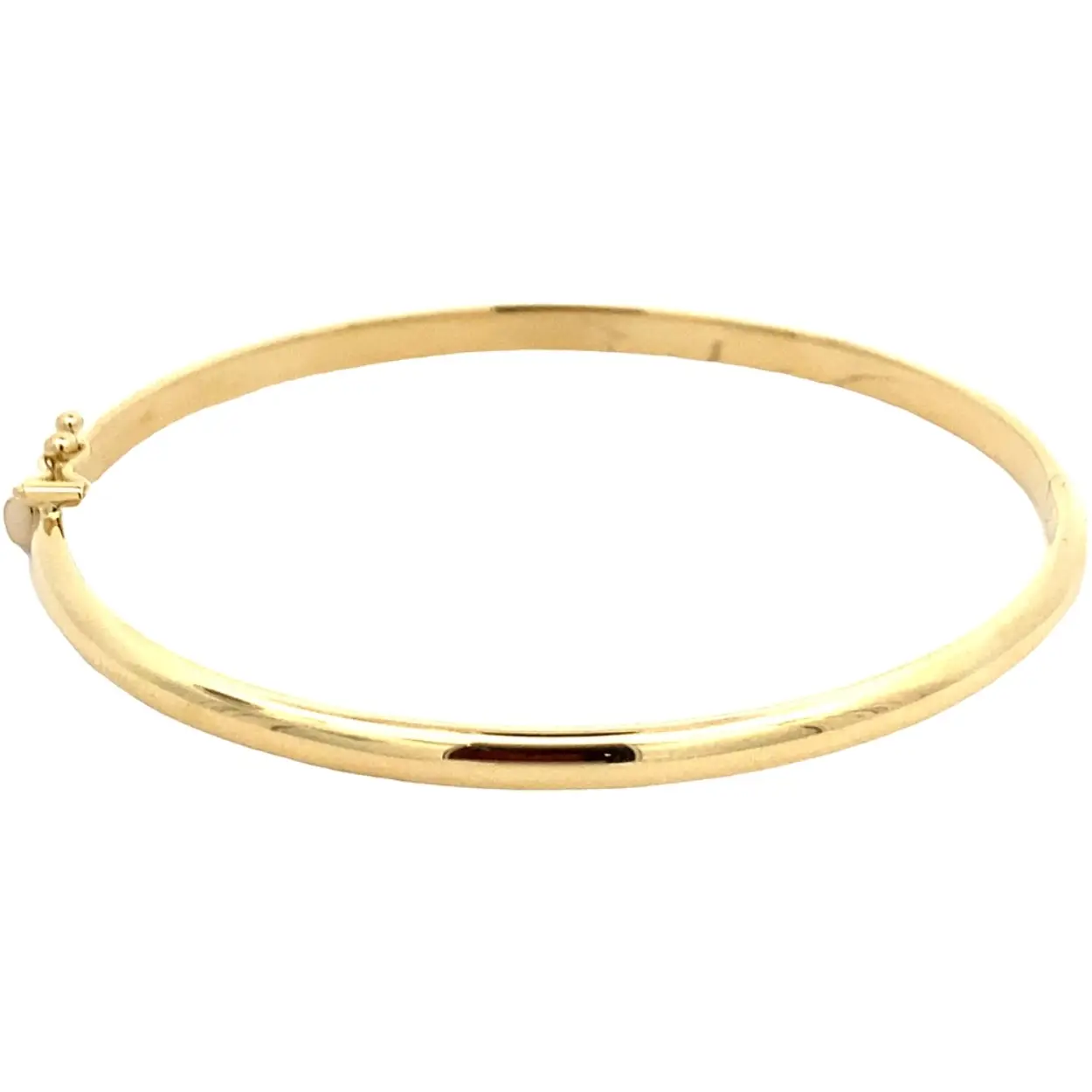 gouden slavenarmband, massief/bol 4x60mm