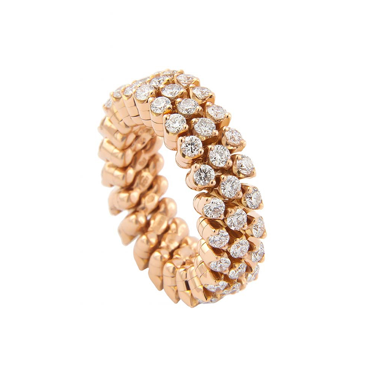Serafino Consoli ring 6.8 gr, rosé goud