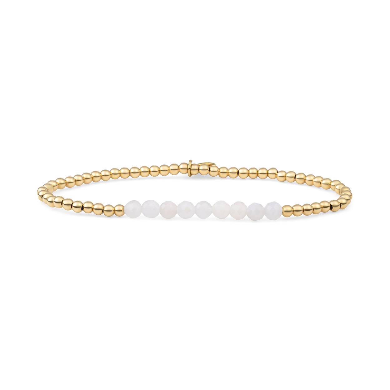Sparkling Jewels armband Moonstone Universe zilver verguld