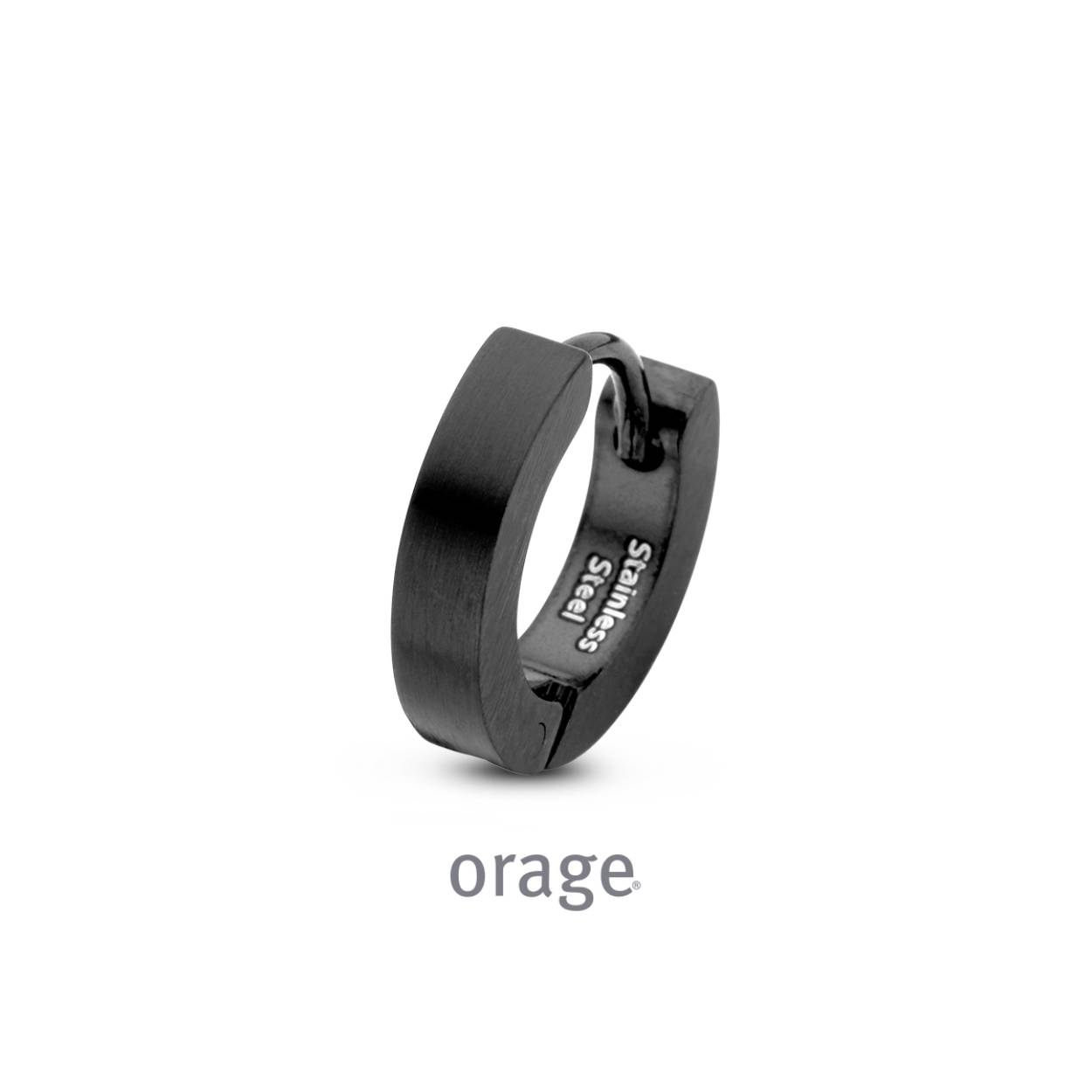 Orage oorring heren carbon