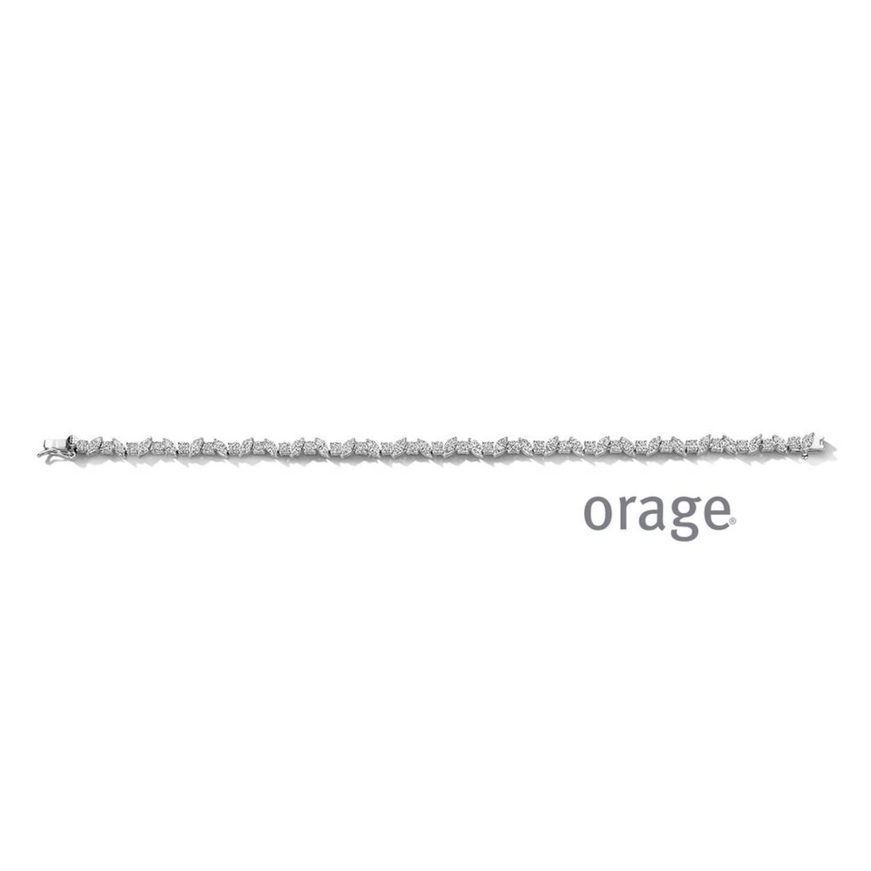 Orage armband zilver met zirkoon steentjes