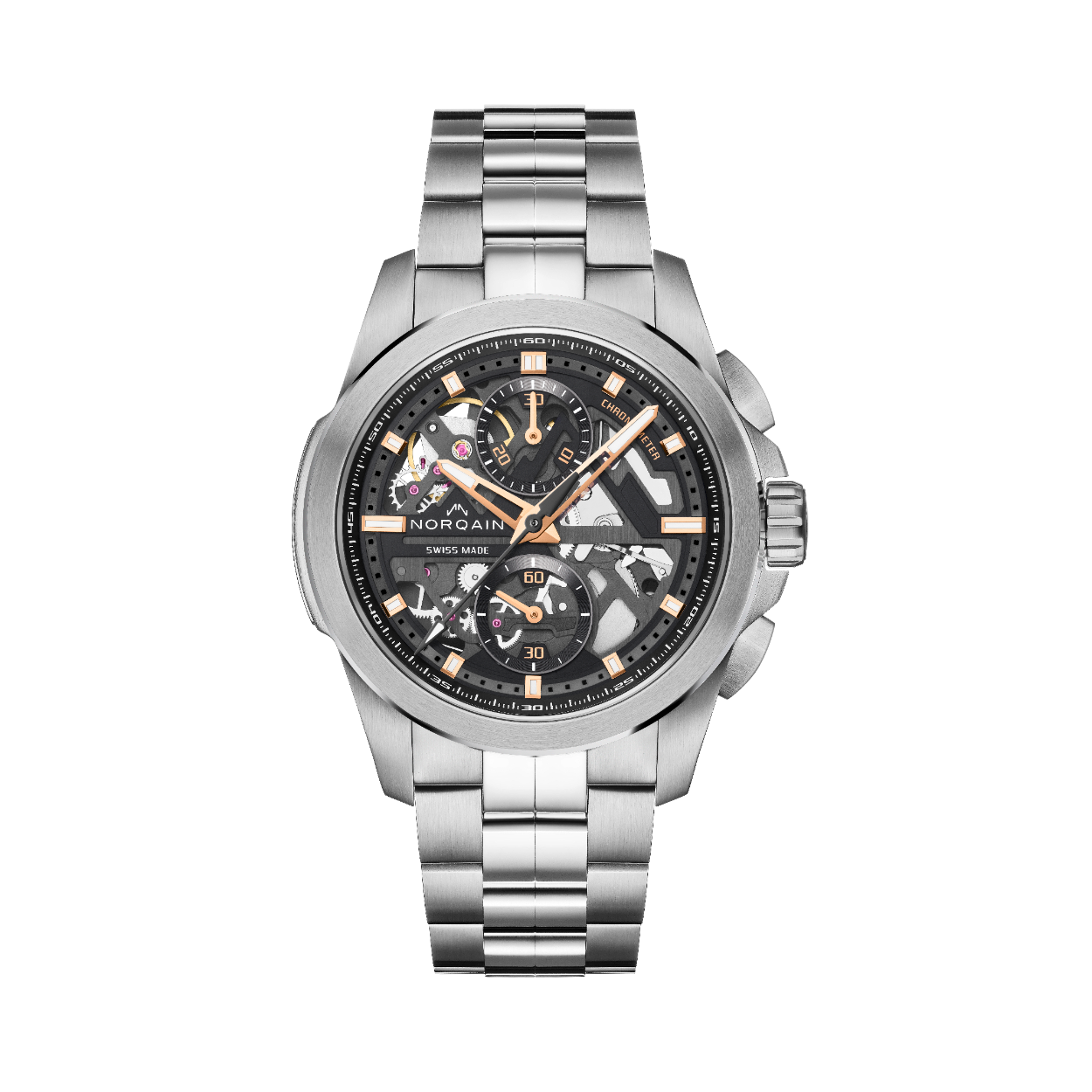 Elk Norqain horloge voorzien van Manufacture Calibres geniet van een internationale fabrieksgarantie van vier jaar. Leden van de Norqainer club hebben de mogelijkheid om deze garantie uit te breiden tot vijf jaar.