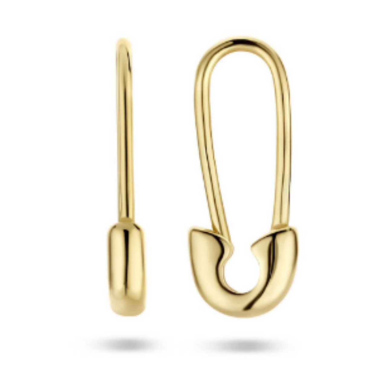 vergulden oorringen. De oorringen hebben een afmeting van 15.5x6mm. Geen garantie op de plating.