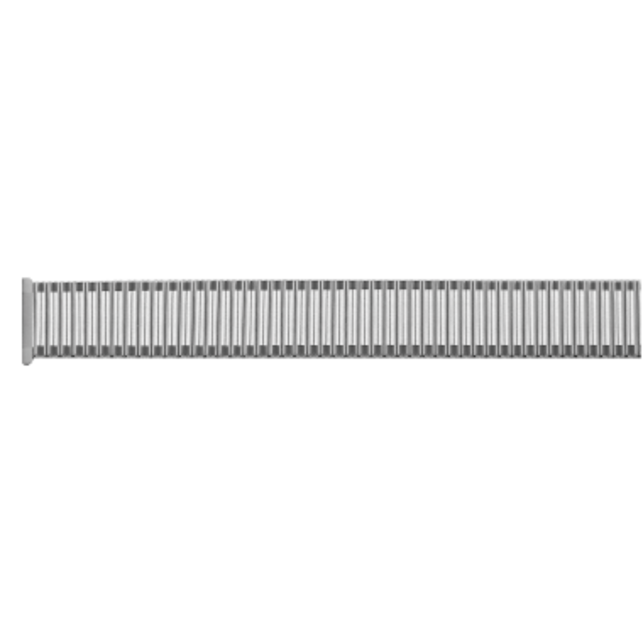 Horlogeband edelstaal 400 rekband mat en gepolijst 18mm