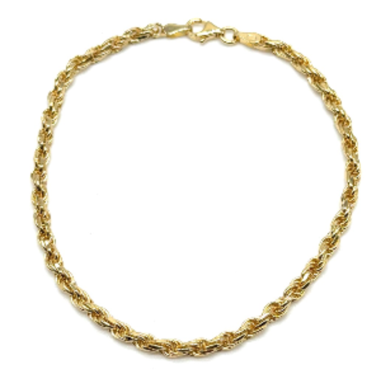 14k gouden rope armband massief 3mm/21cm/8.6 gram