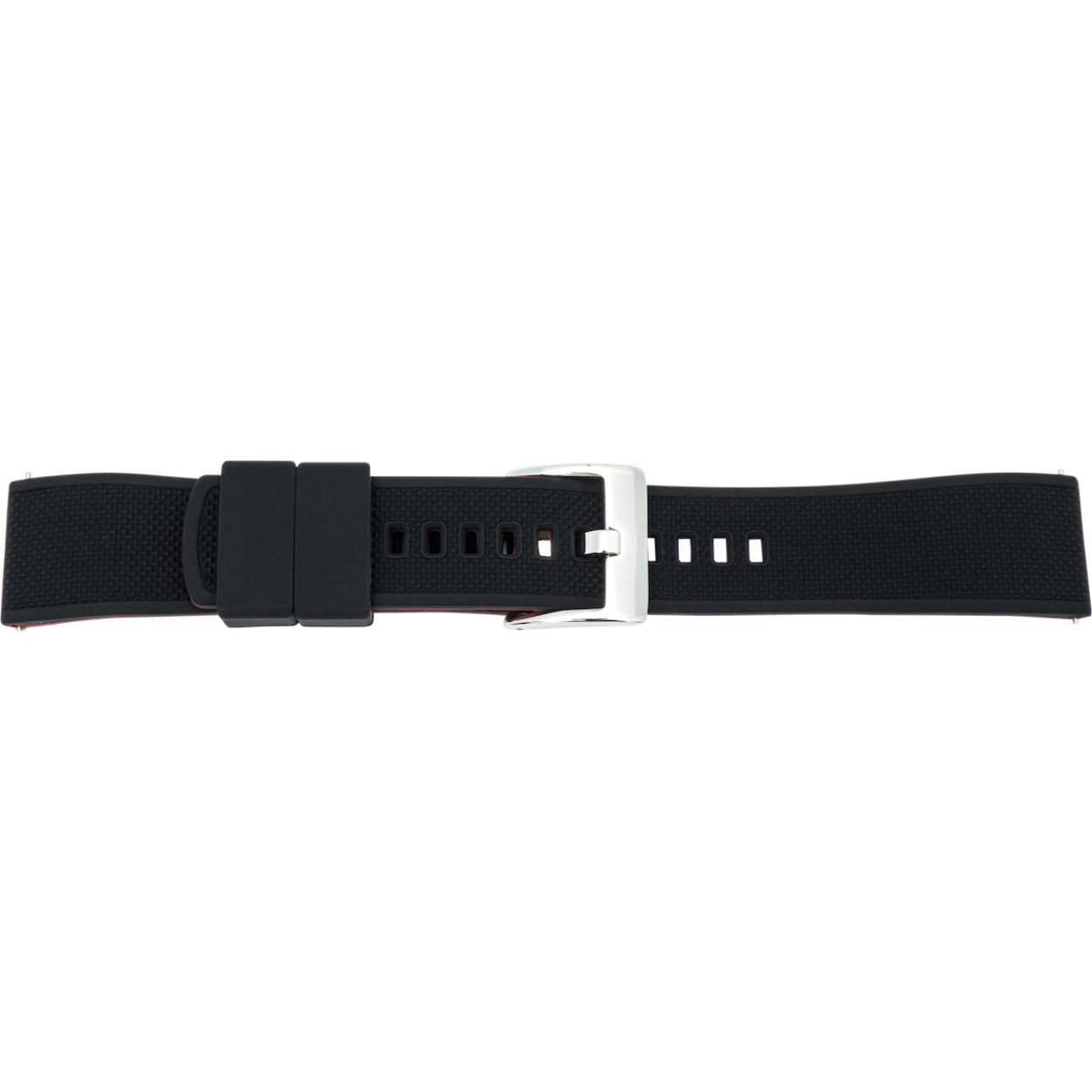 Horlogeband 869 zwart silicone easy click 20mm