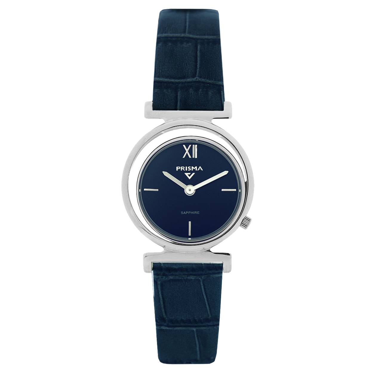 Prisma horloge P2401 dames edelstaal design lederen band

Algemeen
Geslacht: dames
Model: P2401

Voordelen
- echt lederen blauwe Croco band
- wijzerplaat blauw met zilveren index en romeinse cijfers
- Quarts uurwerk
- luxueuze uitstralingdoor dubbele cirkelvormige kastopbouw
- glas is krasvast
- spat waterdicht: handenwassen, regen
- maat kast 35 / 35mm (breedte) 6.5mm (dikte)

