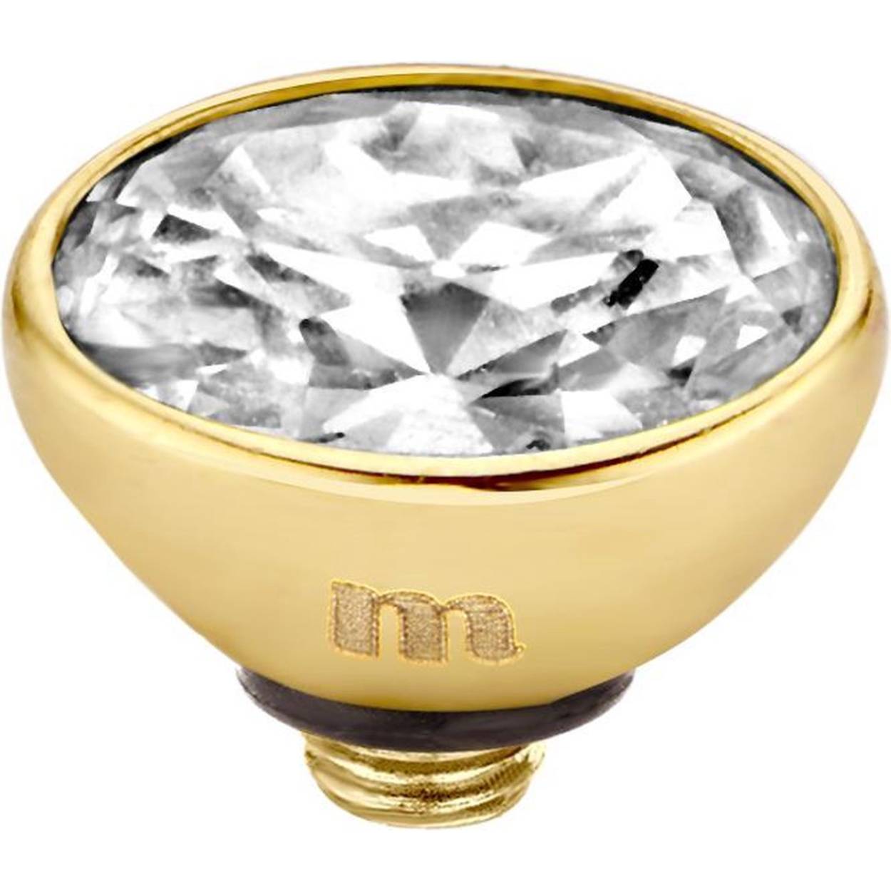 Het melano cz oval steentje is van de twisted collectie en wordt hier getoond in de kleur crystal. De zetting van het steentje is vervaardigd uit edelstaal en het steentje zelf uit zirkonia. Draai het steentje ook eens op de andere ringen, armbanden, hangers en oorbellen van de twisted collectie. Door het verwisselbare concept is dit allemaal mogelijk en pas jij de sieraden in een handomdraai aan op je outfit en mood.