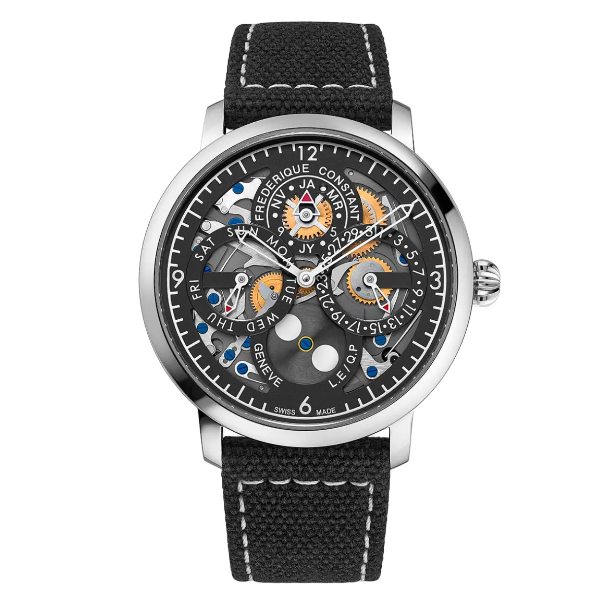 In het verlengde van hun nauwe relatie onthullen de Britse horlogemaker Peter Speake en de in Genève gevestigde manufactuur Frederique Constant met trots een uitzonderlijk horloge voor 2024. Deze Perpetual Calendar, gehuisvest in een stalen kast van 42 millimeter, is een aanvulling op de Manufacture-collectie, waar hij een subtiele balans biedt tussen stijl en technische bekwaamheid. Dankzij het zorgvuldige gebruik van opengewerkte elementen komt het innerlijke mechanisme van de Manufacture Perpetual Calendar volledig tot zijn recht – nauwkeurig en verfijnd. Deze eigentijdse creatie is gelimiteerd tot slechts 135 exemplaren.
