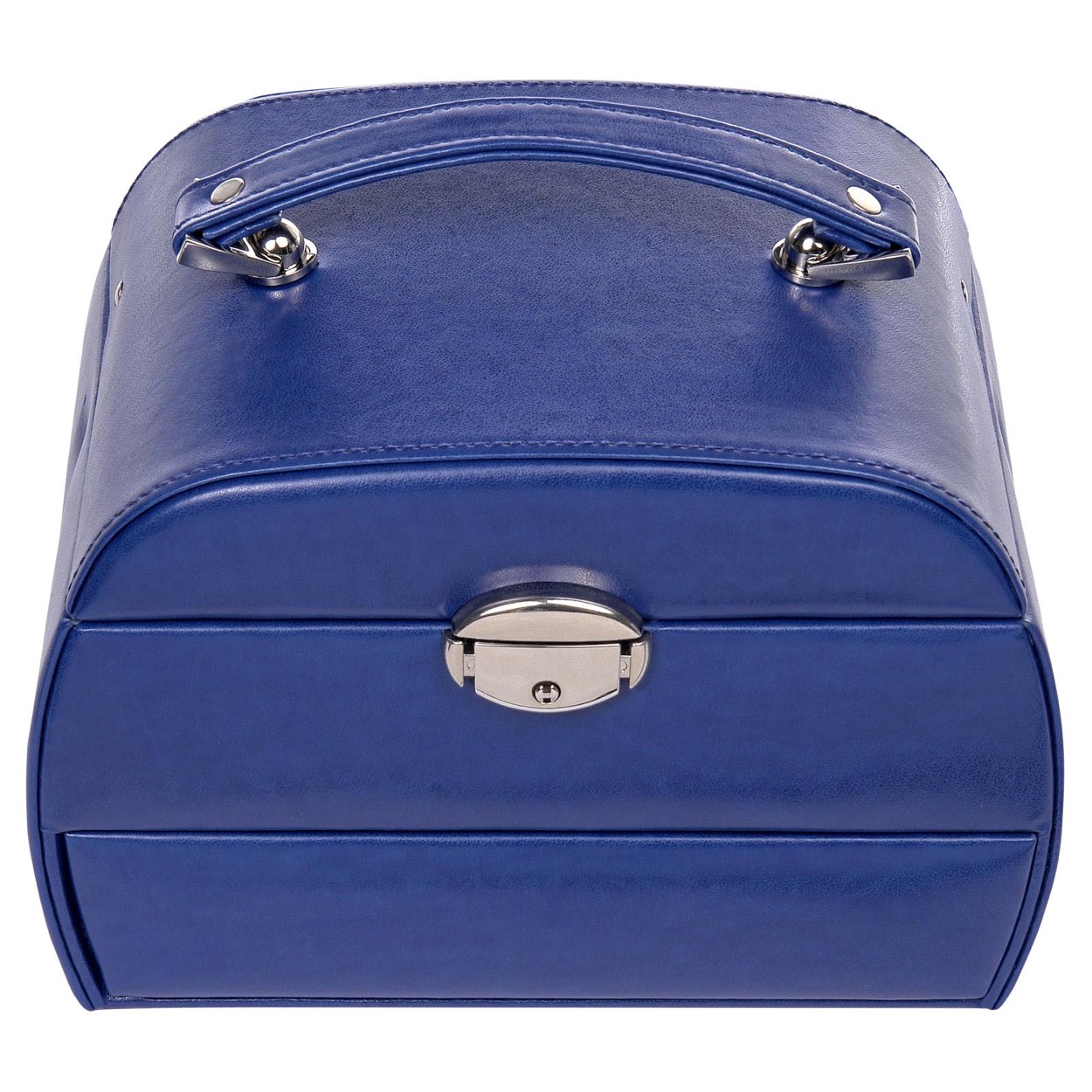 Mooie automatische bijou doos van Sacher. De mechaniek zorgt ervoor dat alles in een maal is te zien. Tevens een handige en uitneembare doosje om eenvoudig tijdens u vakantie mee te nemen

Afmetingen:
Hoogte 18cm x breed 21cm x diep 14.5