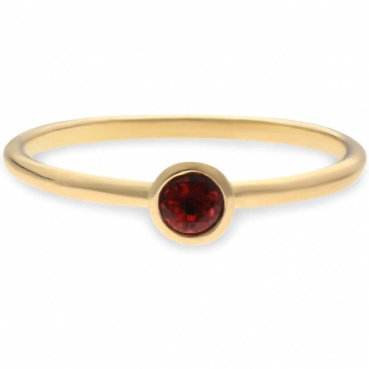 14 karaat ring granaat januari swing jewels