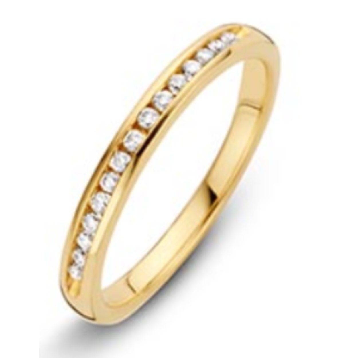 De Hot GG sider rail ring, modelnummer 706100420-18, is een schitterend sieraad gemaakt van goud. Deze ring heeft 15 briljant geslepen diamanten met een zuiverheid van SI1 en een witte Wesselton kleur H. De ring is maat 18, perfect voor degenen die maat 57 dragen. Ideaal voor speciale gelegenheden of dagelijks glamour.