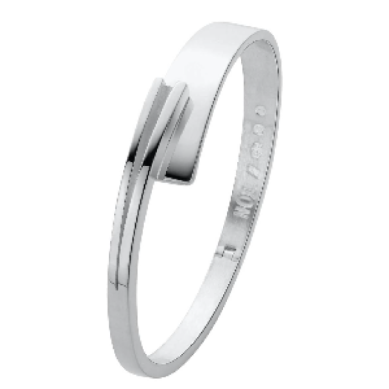 Zilveren bangle armband.
Handgemaakt