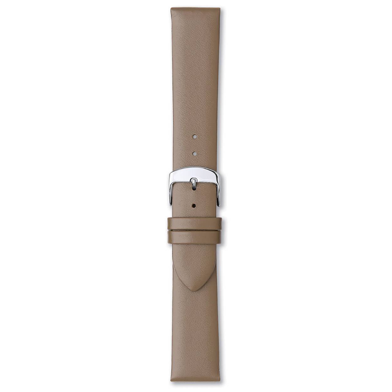 Horloge band glad taupe 20mm