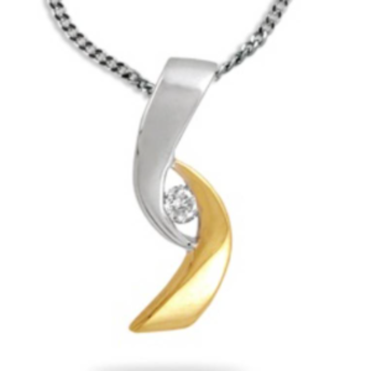 GF00477 HANGER MET 0.04CT  H/SI DIAMANT