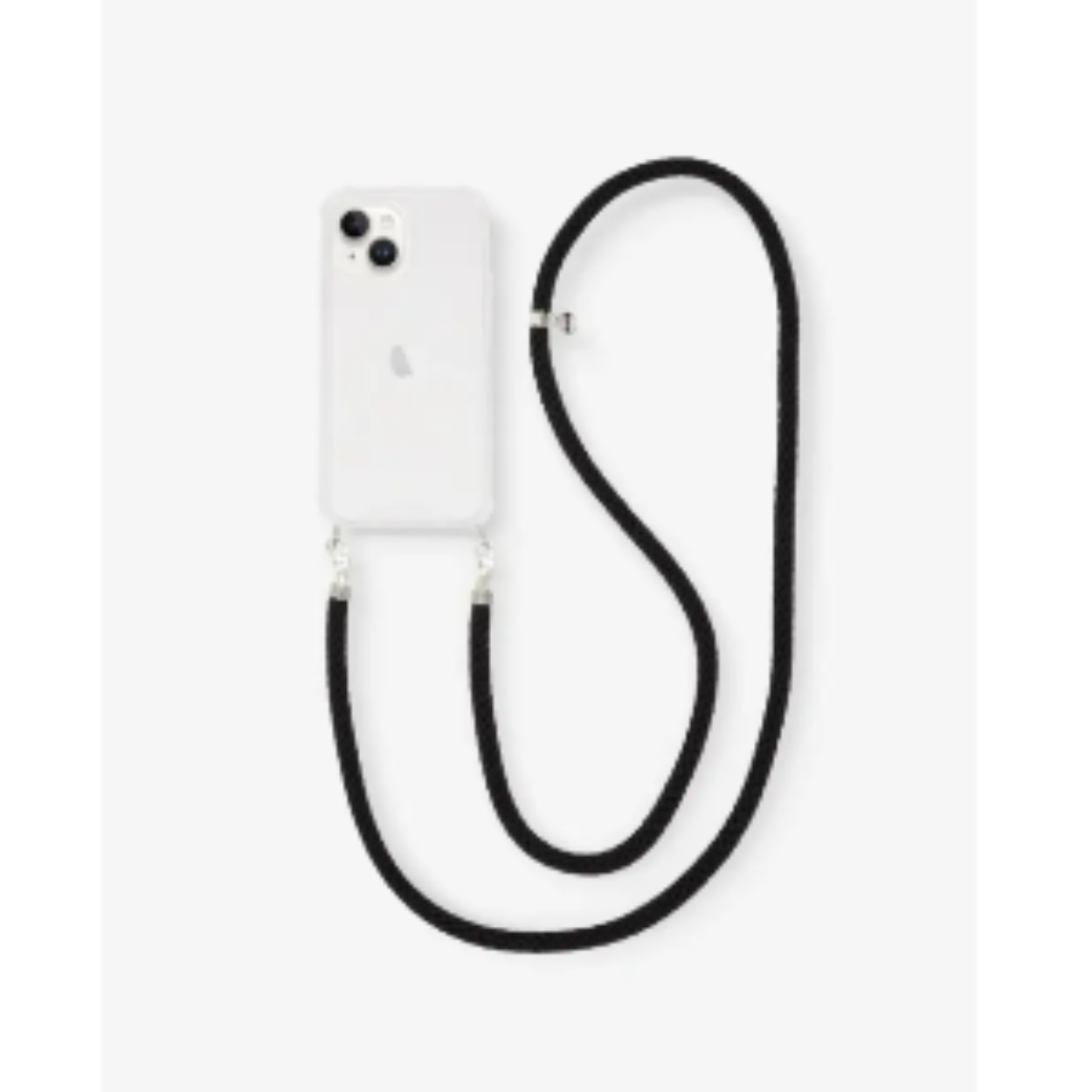 Telefoon koord zilver zwart met Buddha to Buddha logo